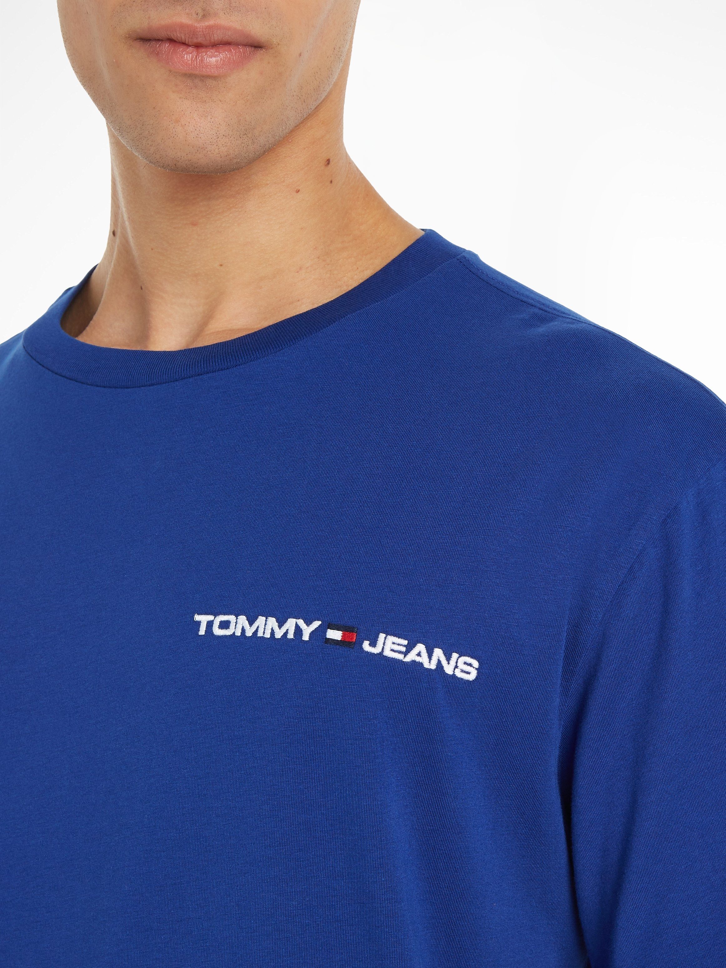 Tommy LINEAR Navy Jeans CHEST T-Shirt TJM Voyage CLSC TEE