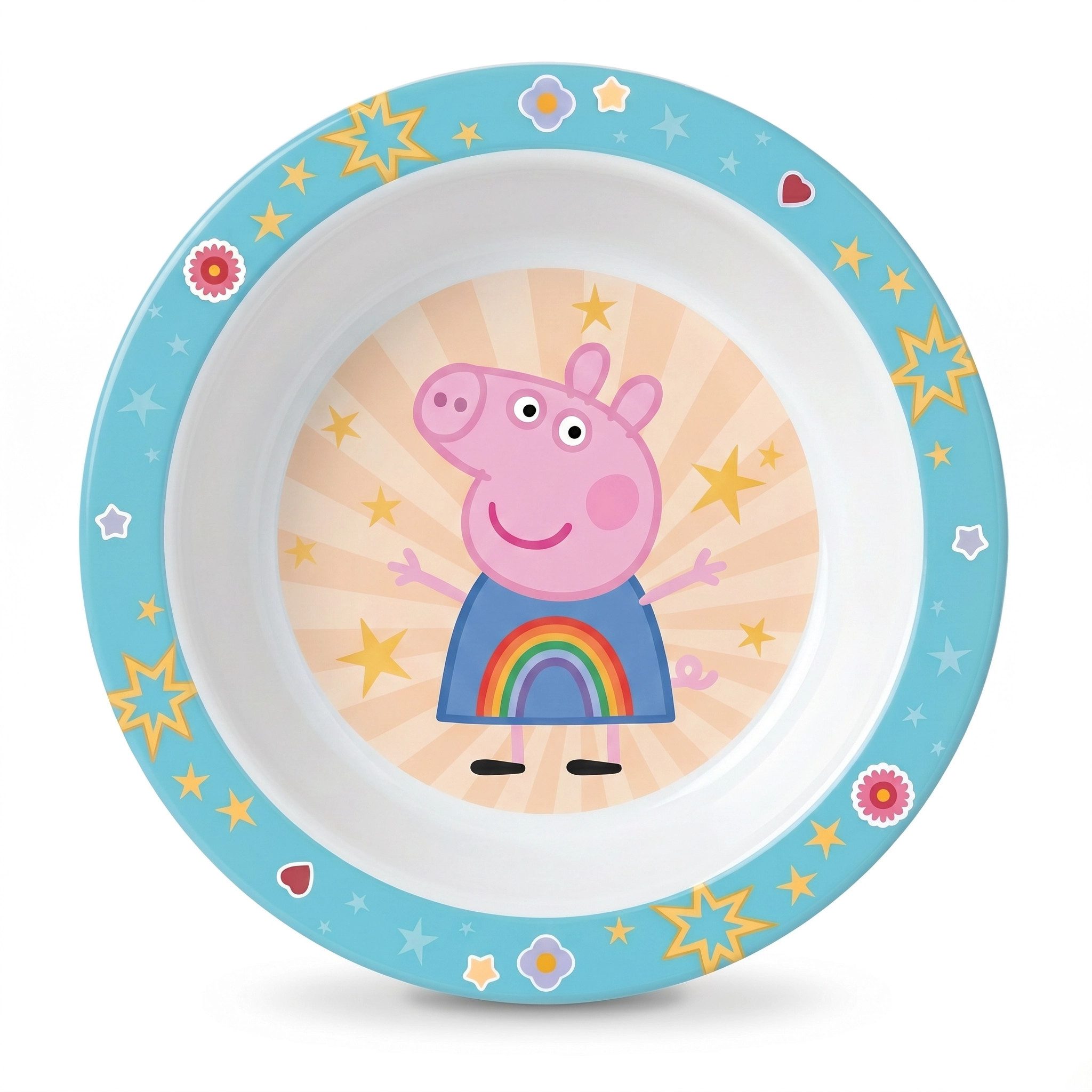 Peppa Pig Kindergeschirr-Set Peppa Wutz Pig George Kinder Geschirr-Set 3 teilig (3-tlg), 1 Personen, Becher Teller Schüssel