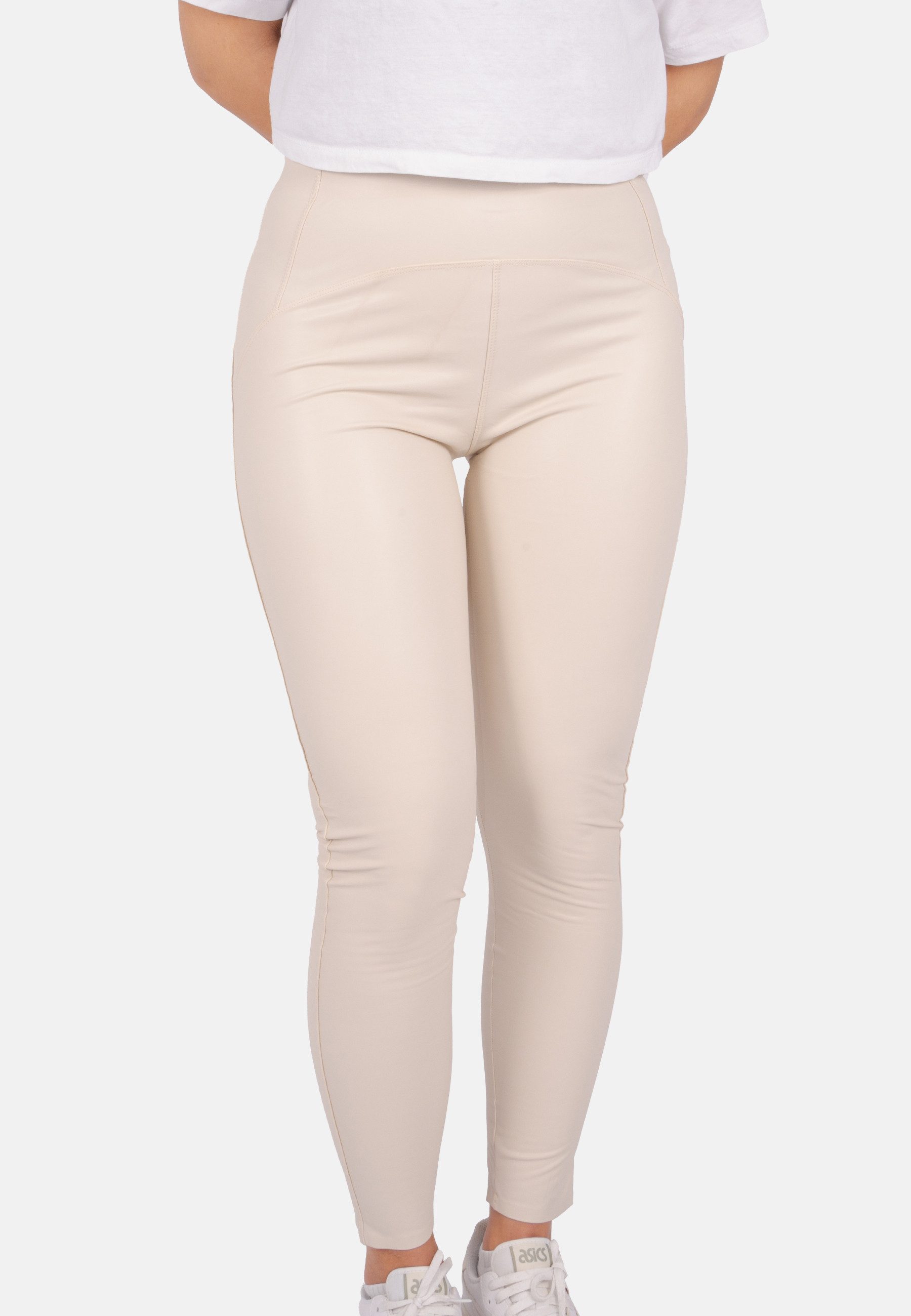 Seasons of April Highwaist Leggings Rachel Elegante Damen Leggings in Leder günstig online kaufen
