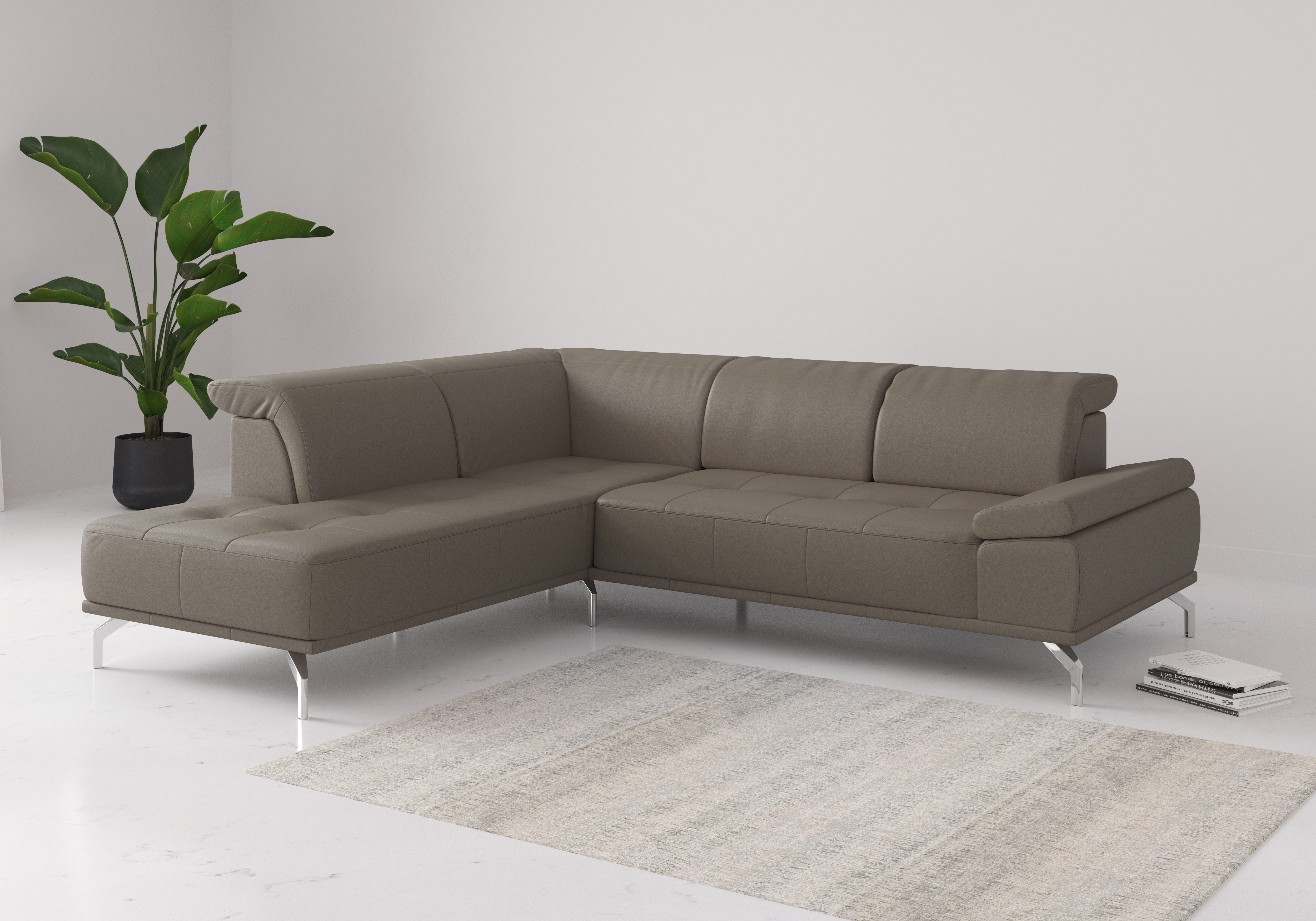 Places of Style Ecksofa Caluna, Inkl.Sitztiefenverstellung, günstig online kaufen