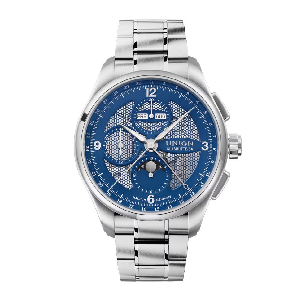 UNION GLASHÜTTE Herrenuhr Automatik UNION Glashütte Belisar Chronograph Mondphase
