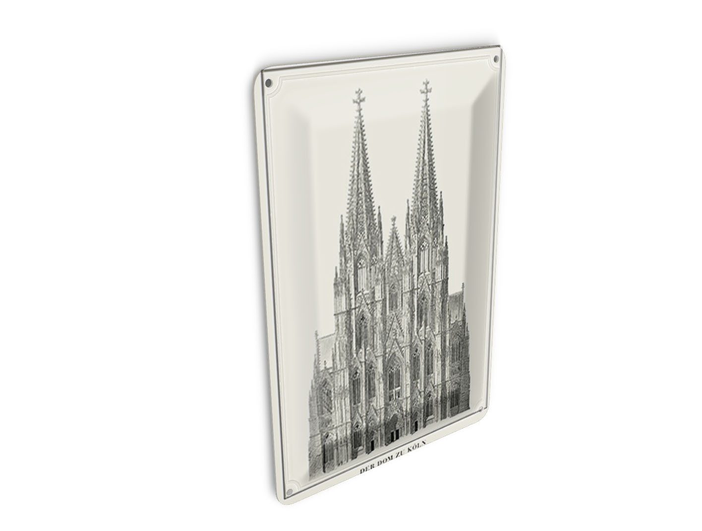 Femer GmbH Postkarte Zeichnung 10x14 cm der Dom zu Köln Kölner Dom, unfrankiert