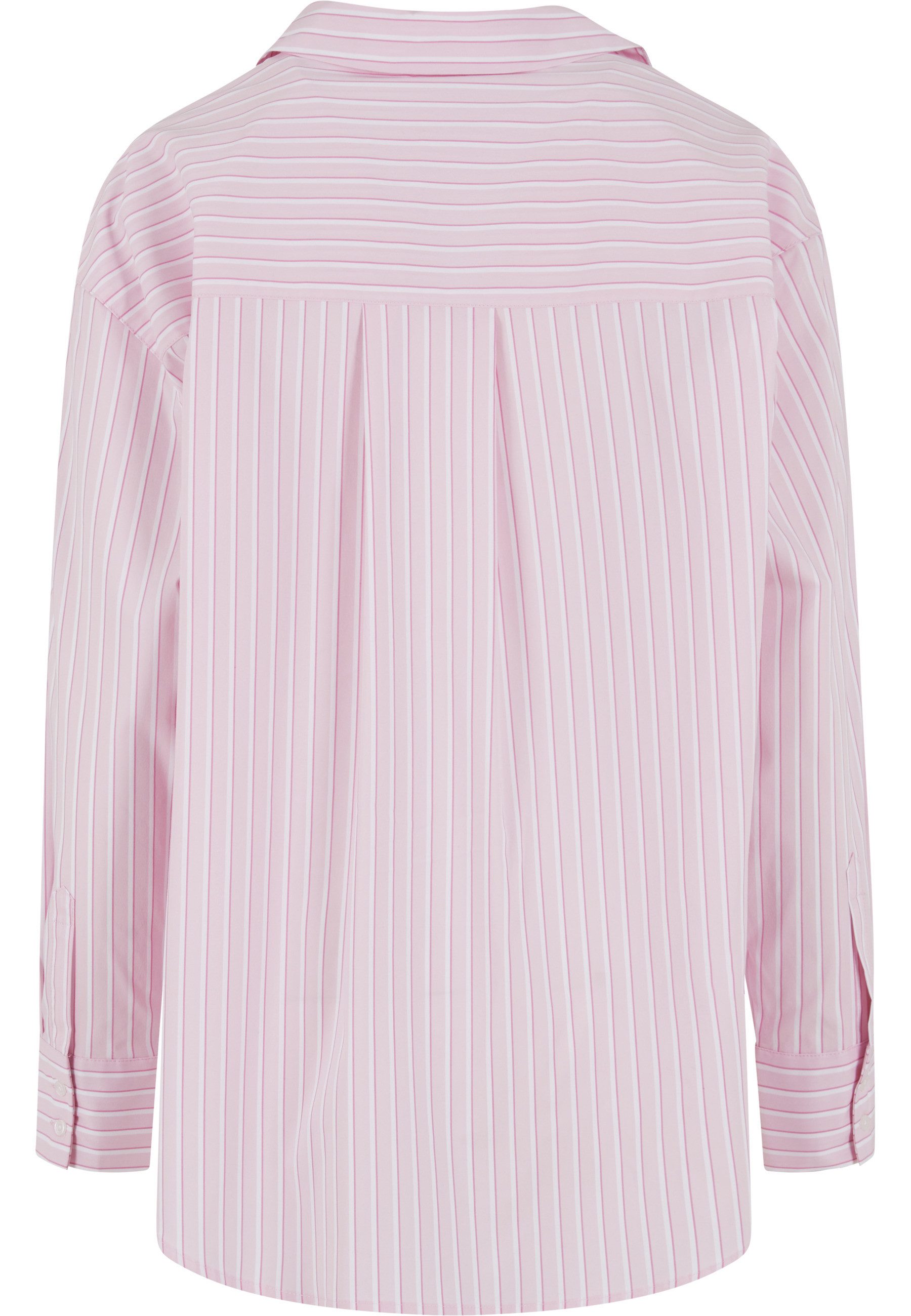 URBAN CLASSICS Klassische Bluse Urban Classics Ladies Oversized Striped Blouse