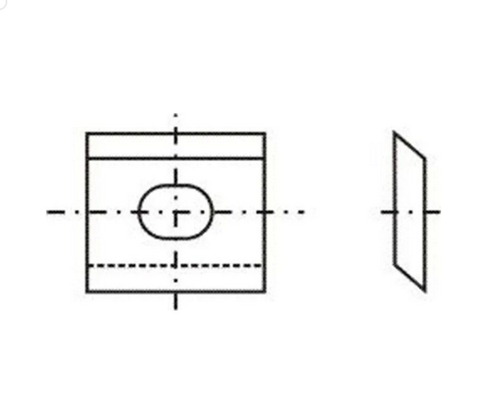 Tigra Wendeplattenfräser Wendeplatte 54 für System Oertli 12x8x1,5mm T04F 4 St.