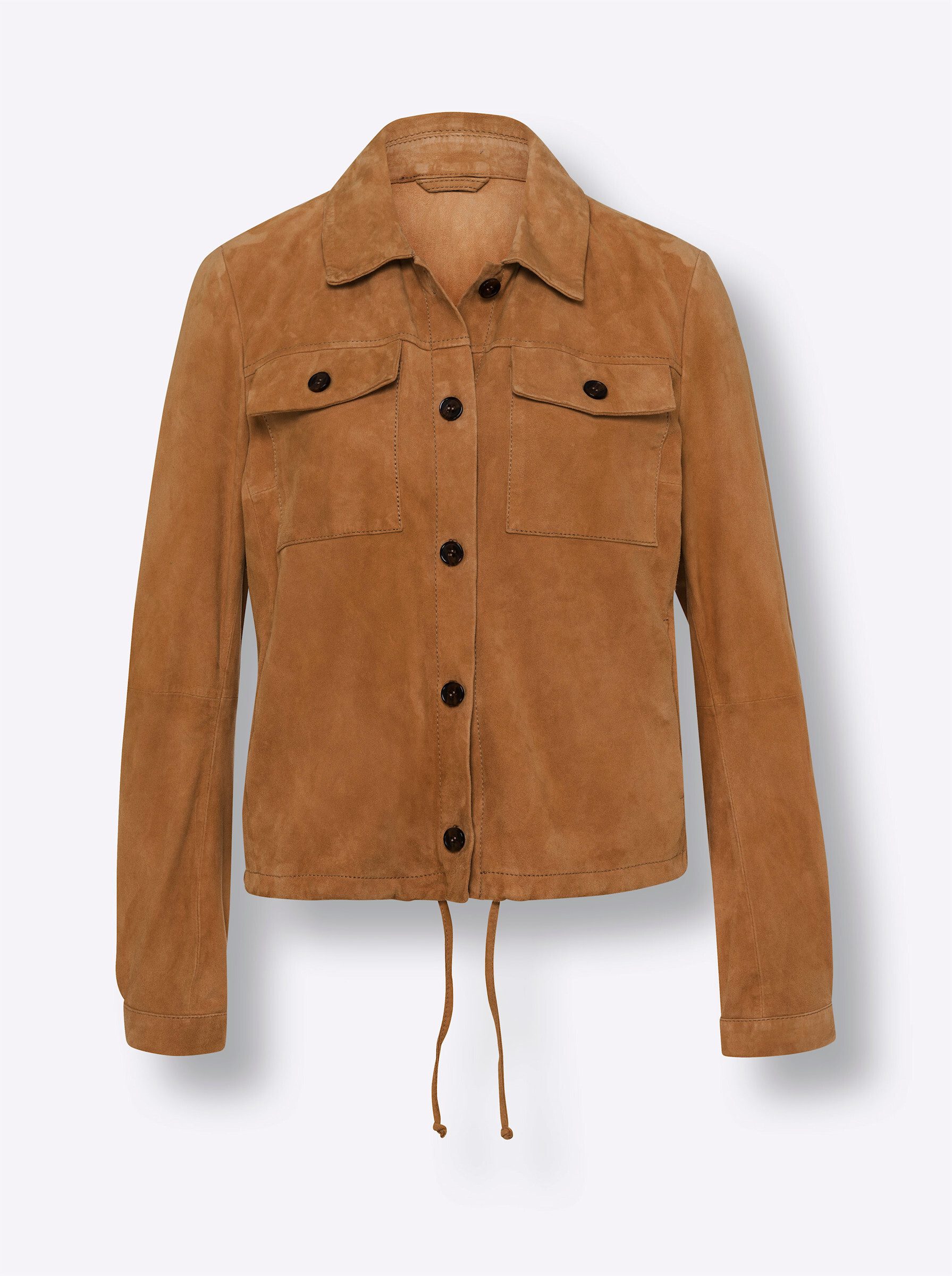 heine Allwetterjacke Leder-Jacke Langarm