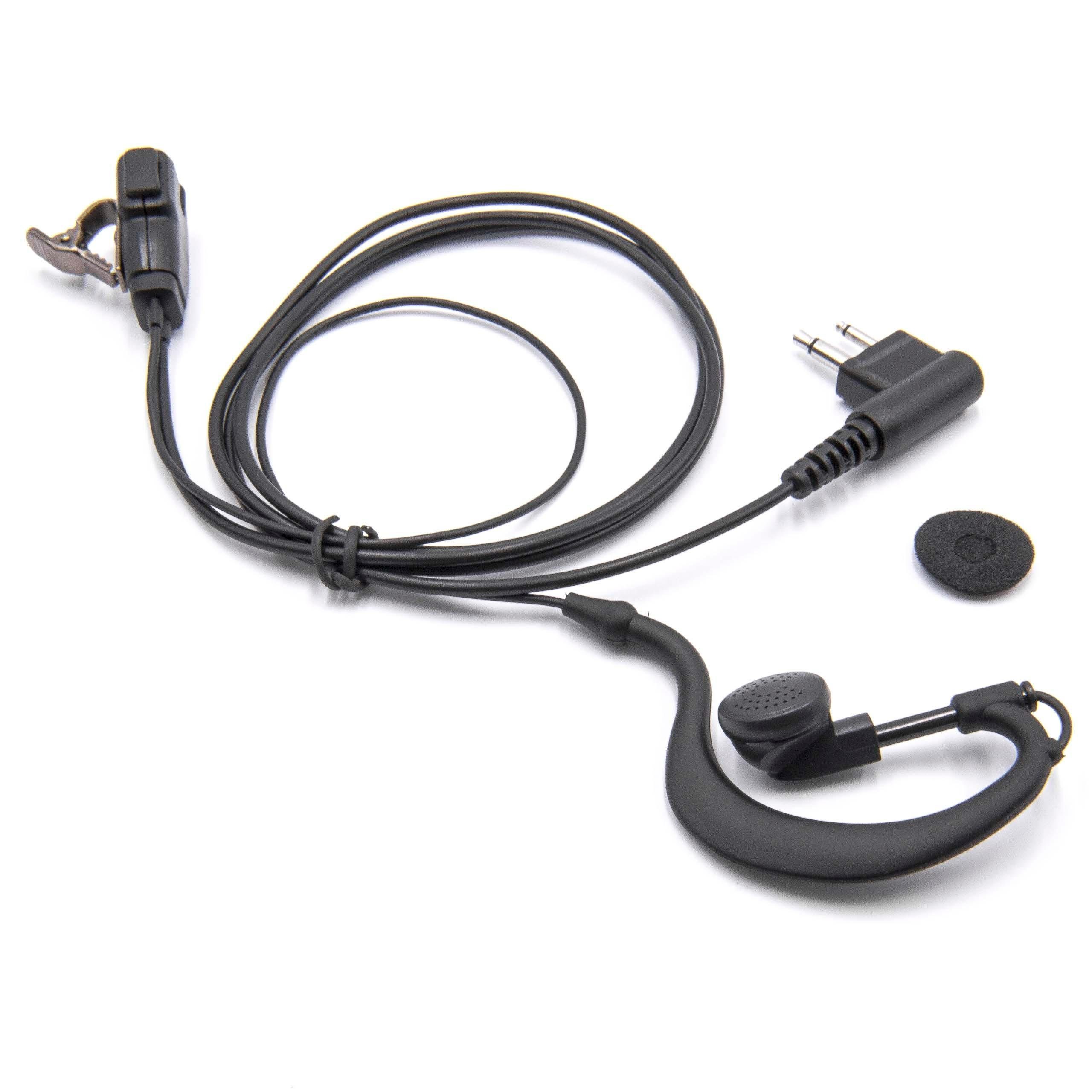 vhbw passend für Motorola Radius P110 Funkgerät Headset | Kopfhörer