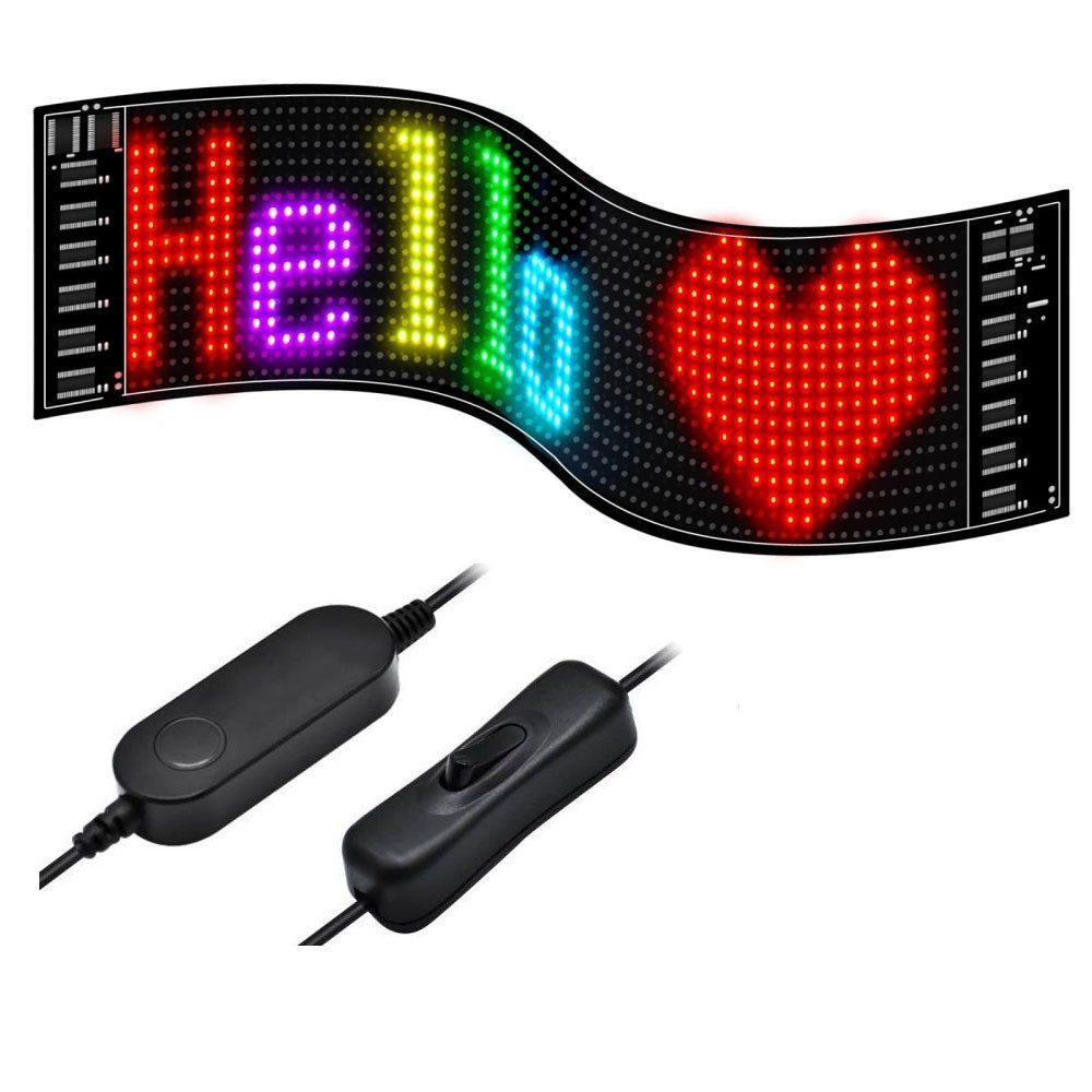 Hinweisschild Flexibler LED Anzeigetafel, LED Namensschild Programmierbar
