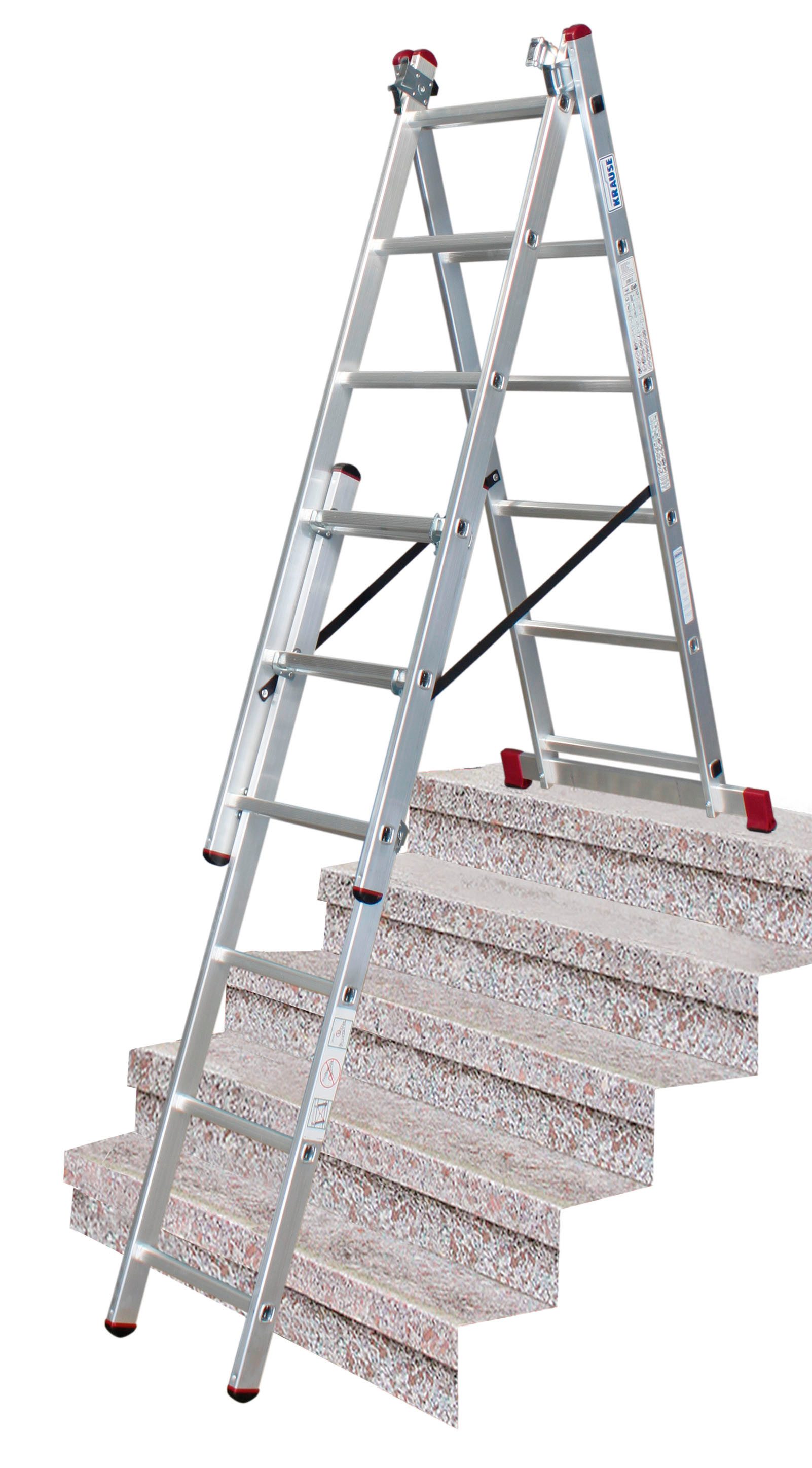 Krause Corda Vielzweck-Leiter 3 x 6 Sprossen Treppenversion günstig online kaufen