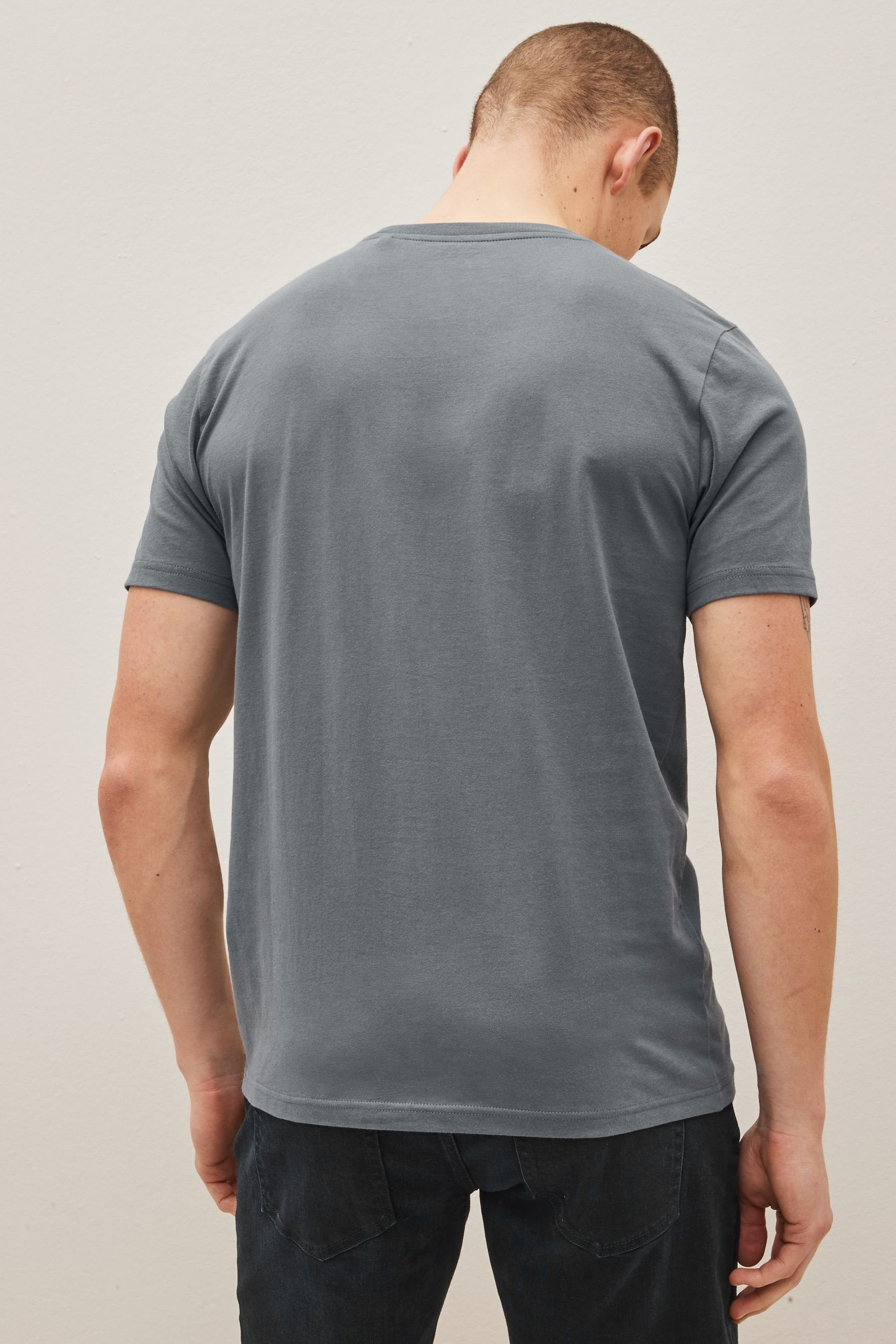 Next T-Shirt 6er-Pack Essential Slim Fit günstig online kaufen