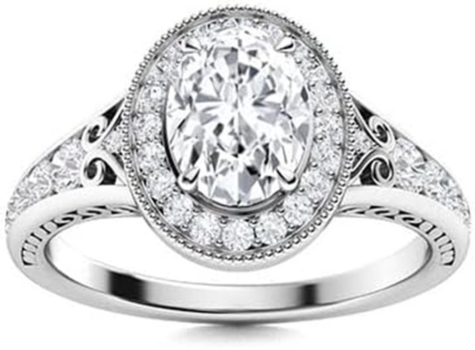 Jumpeak Diamantring weddingring,ring gold,Ringe für Männer und Frauen,Diamantring,1.5Karat, Valentinstagsgeschenk,Jubiläumsgeschenk,Geschenk für meine Geliebte