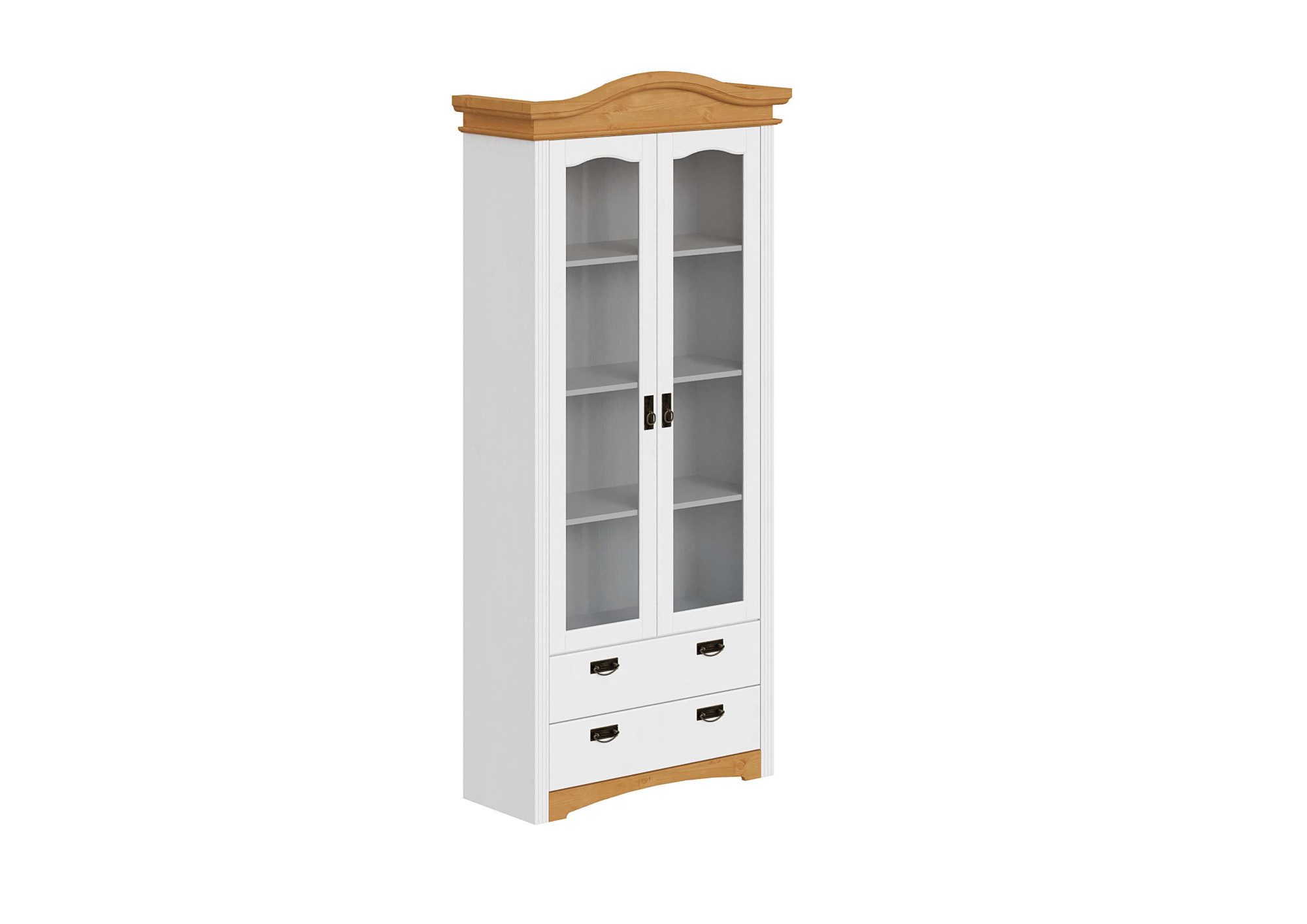 OTTO home Vitrine Konrad aus massiver Kiefer, mit Glaseinsätzen, B/T: 94/208 cm