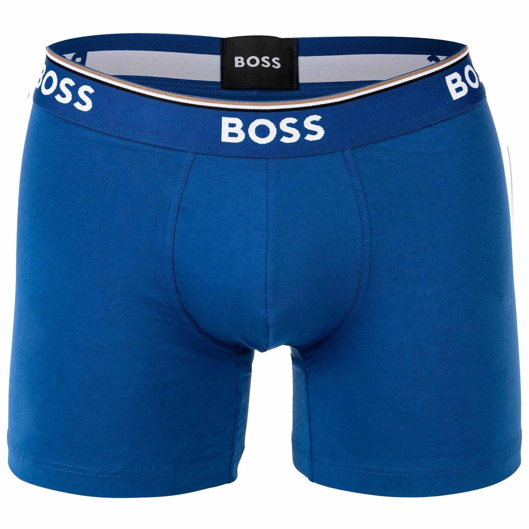 Briefs Boxer 6P Boxer Blau BOSS - Boxershorts, Herren 6er Pack