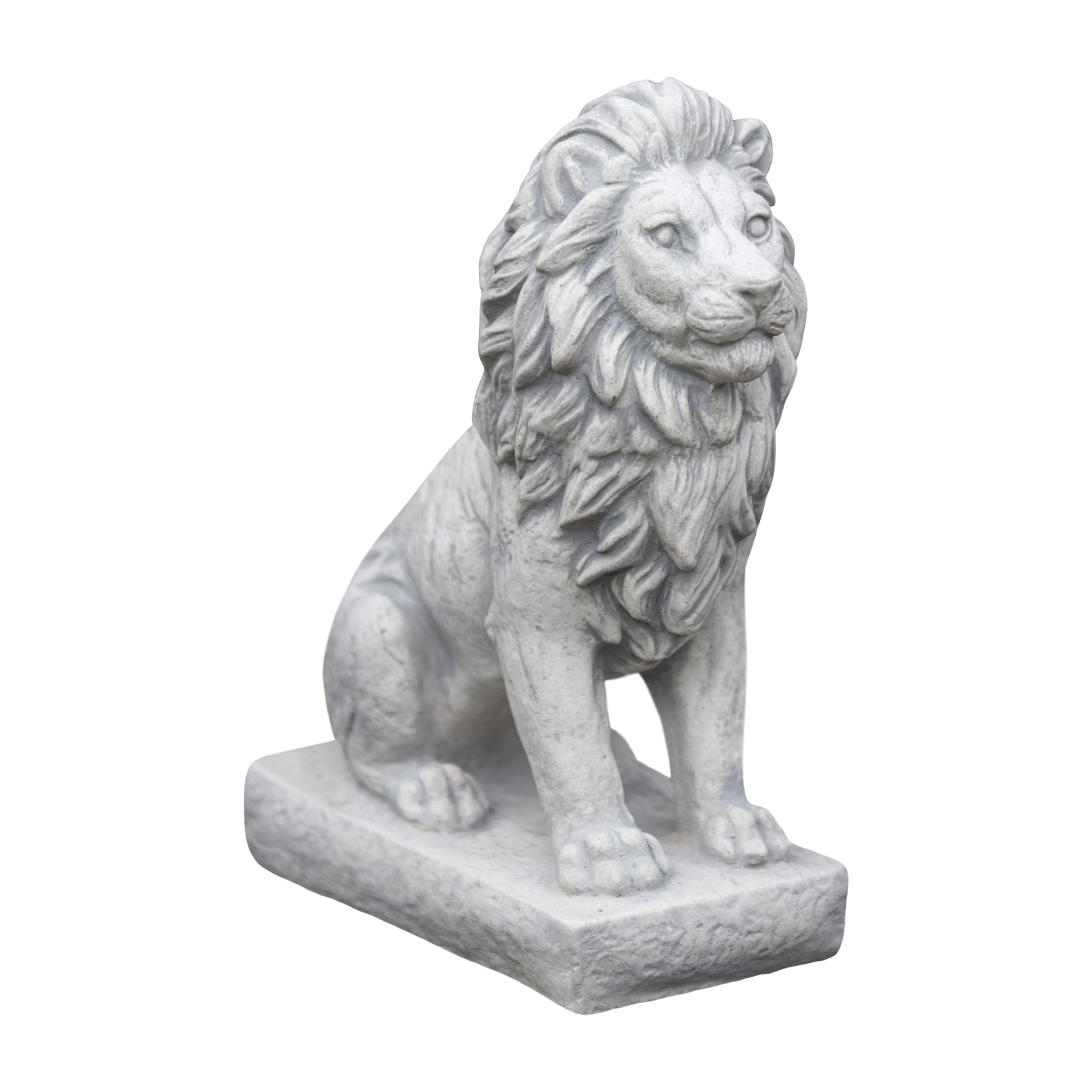 gartendekoparadies.de Gartenfigur Löwen Statue, Steinfigur, Torwächter, H. günstig online kaufen