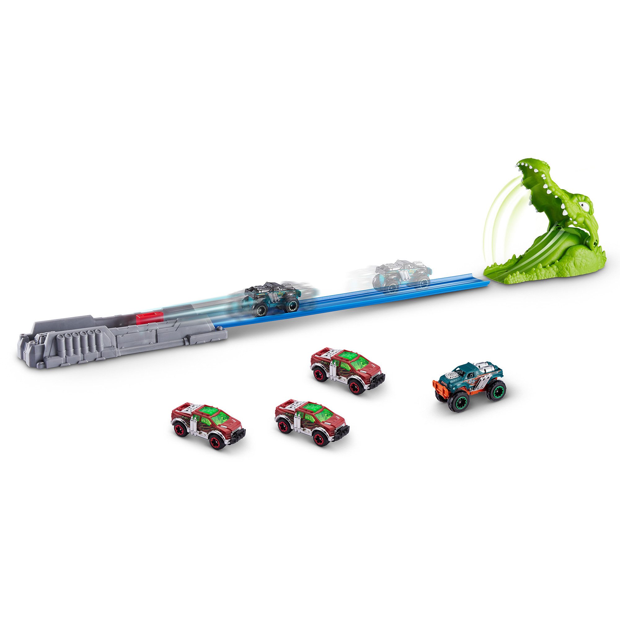 ZURU Spielzeug-Auto ZURU Metal Machines - Spielset Krokodilangriff