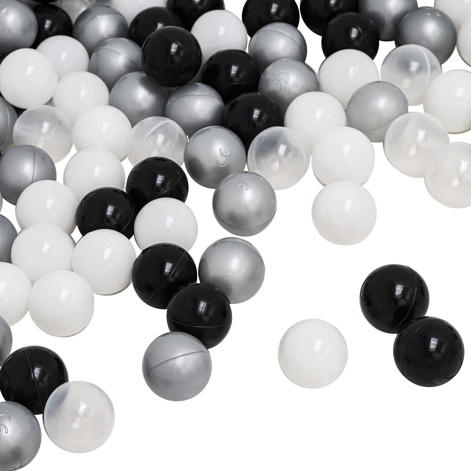 LittleTom Bällebad-Bälle Baby - 200 Bunte Bälle fürs Bällebad - Geprüfte Spielbälle für Kinder (200-St), Ab dem 1. Tag: Babybälle zum Greifen - Plastikbälle für den Bällepool