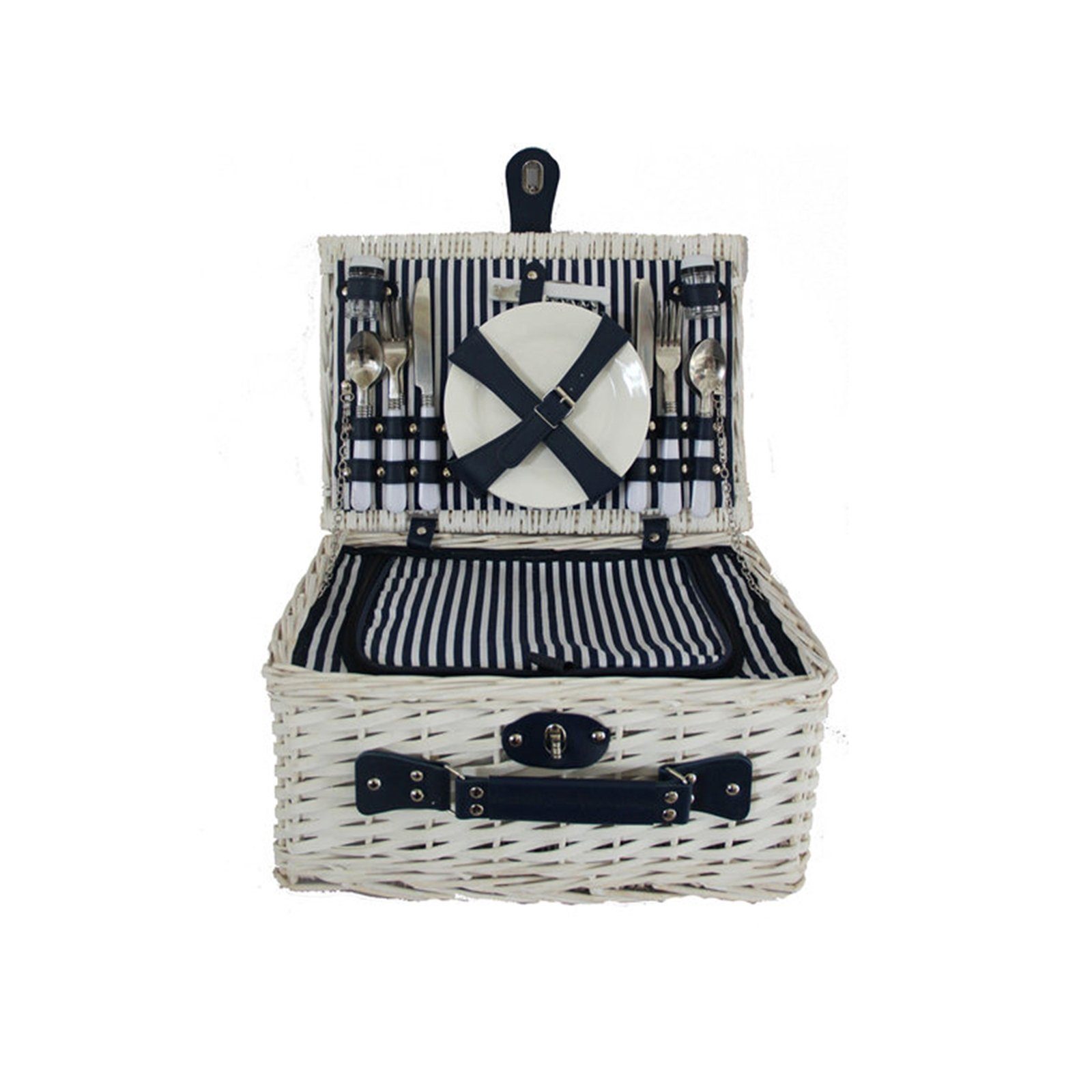 HTI-Living Picknickkorb Picknickkorb mit Kühlfach für 4 Personen | Picknickkörbe