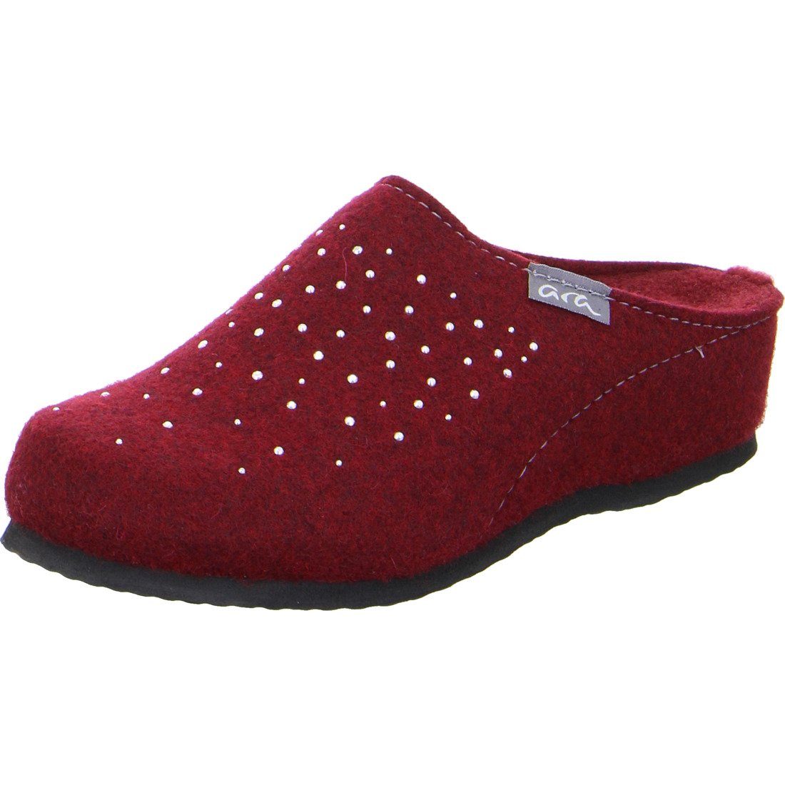 - Hausschuh Ara 049739 Damen Hausschuh Ara Comfy rot Filz Schuhe,