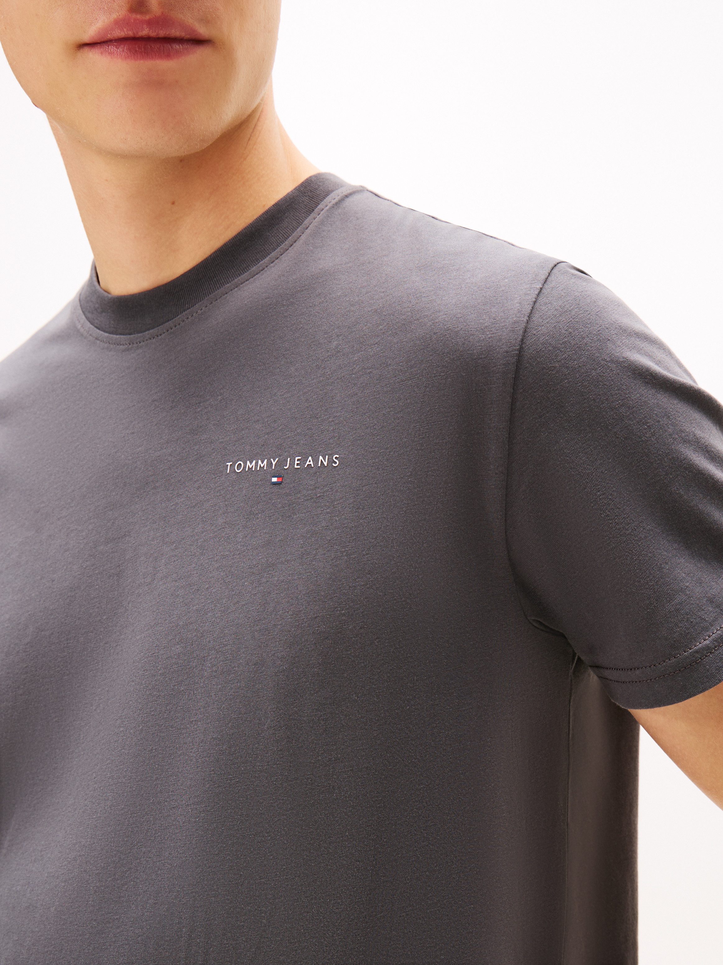 Tommy Jeans T-Shirt TJM SLIM FIT LINEAR 2PACK (Packung, 2-tlg) Rundhals, Jersey