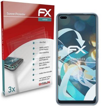 atFoliX Schutzfolie Displayschutzfolie für Tecno Camon 16 Pro, (3 Folien), Ultraklar und flexibel