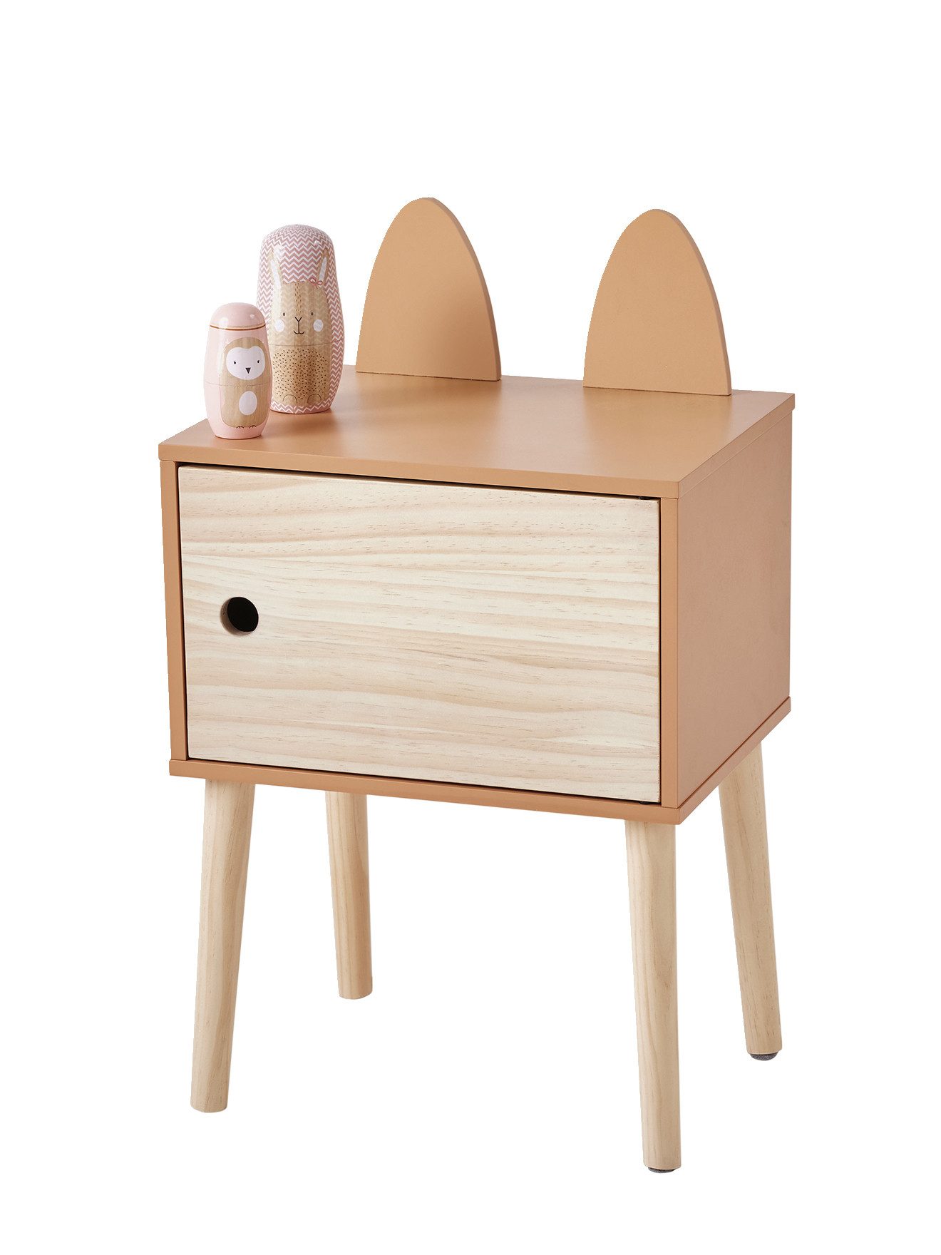 vertbaudet Nachttisch Kinderzimmer Nachttisch FUCHS aus Holz