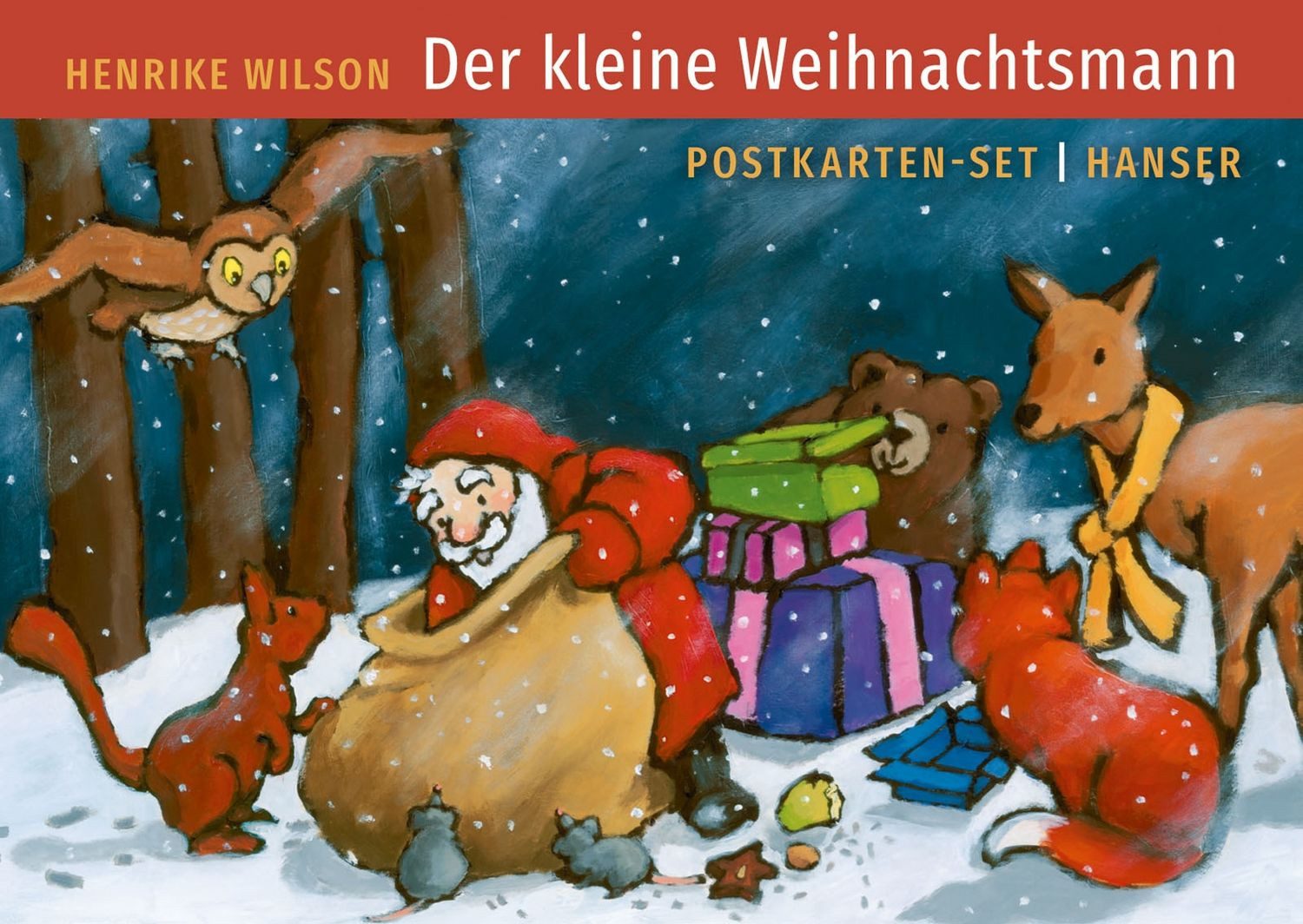 Der kleine Weihnachtsmann Postkarten-Set / Henrike Wilson