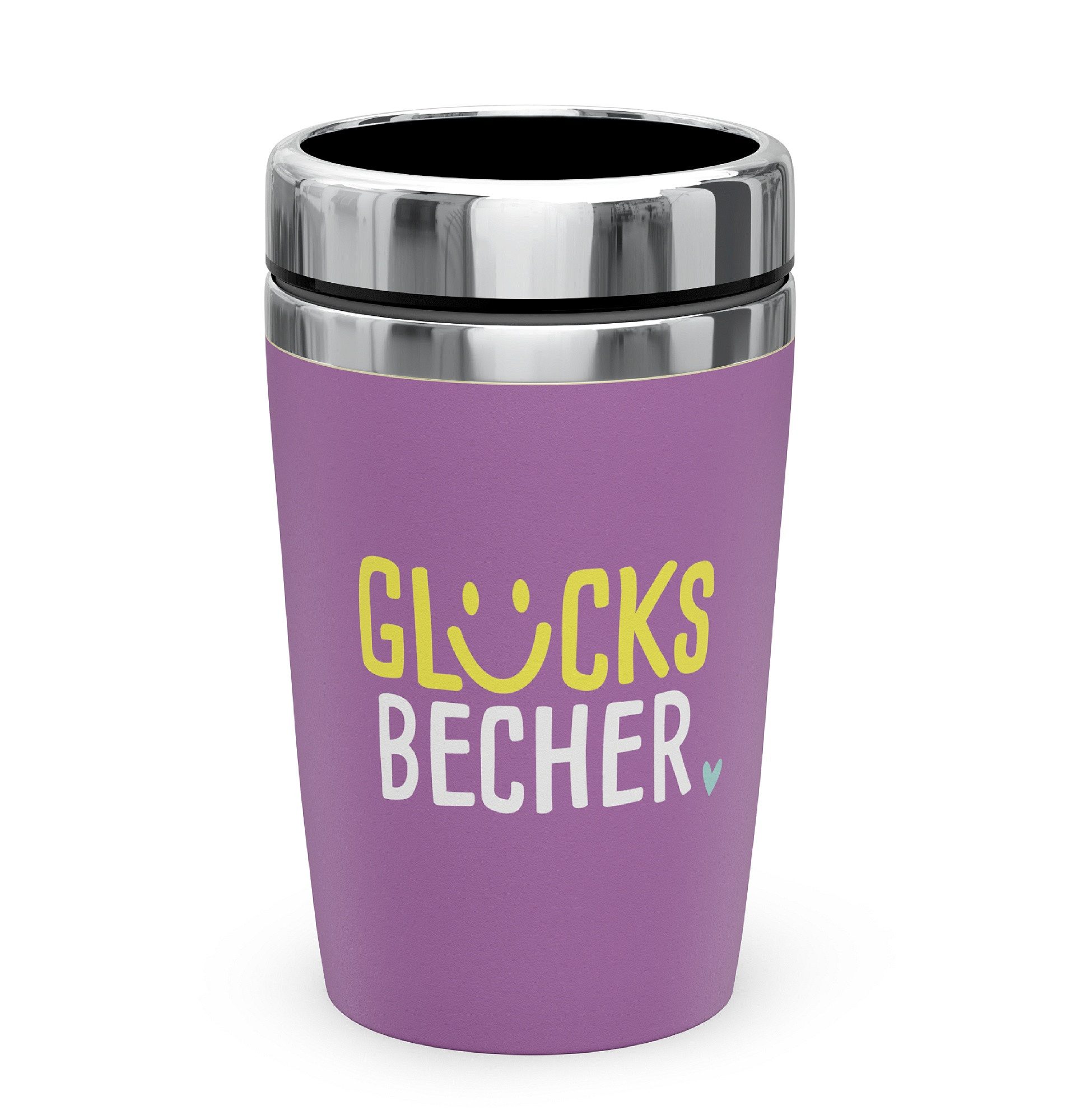La Vida Thermobecher Thermobecher Isolierbecher Kaffeebecher To Go 240ml la vida Violett, Material: Edelstahl, Kunststoff