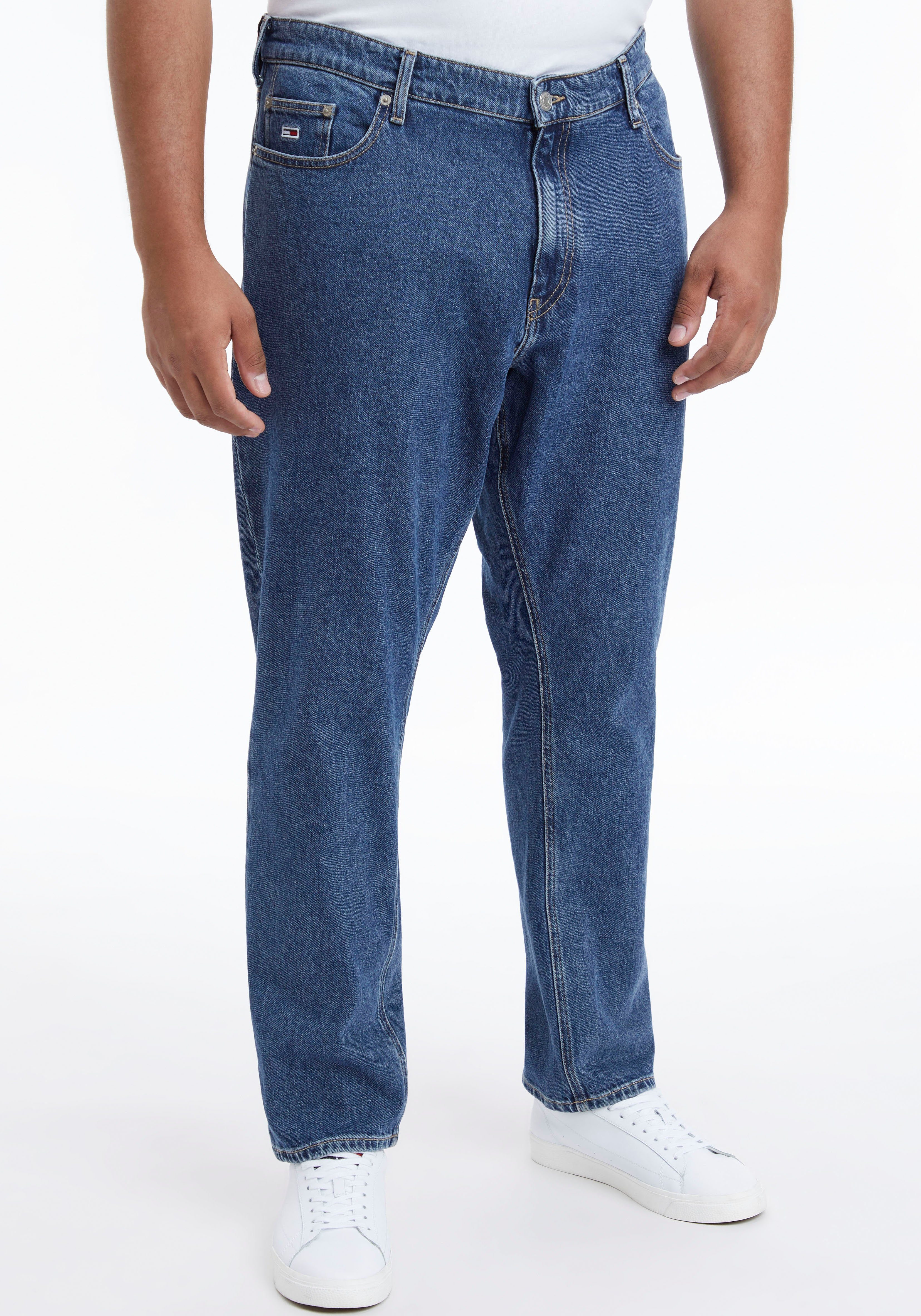 Tommy Jeans Plus Straight-Jeans RYAN PLUS RGLR STRGHT BG6171 mit coolen Used-Look-Stellen denim