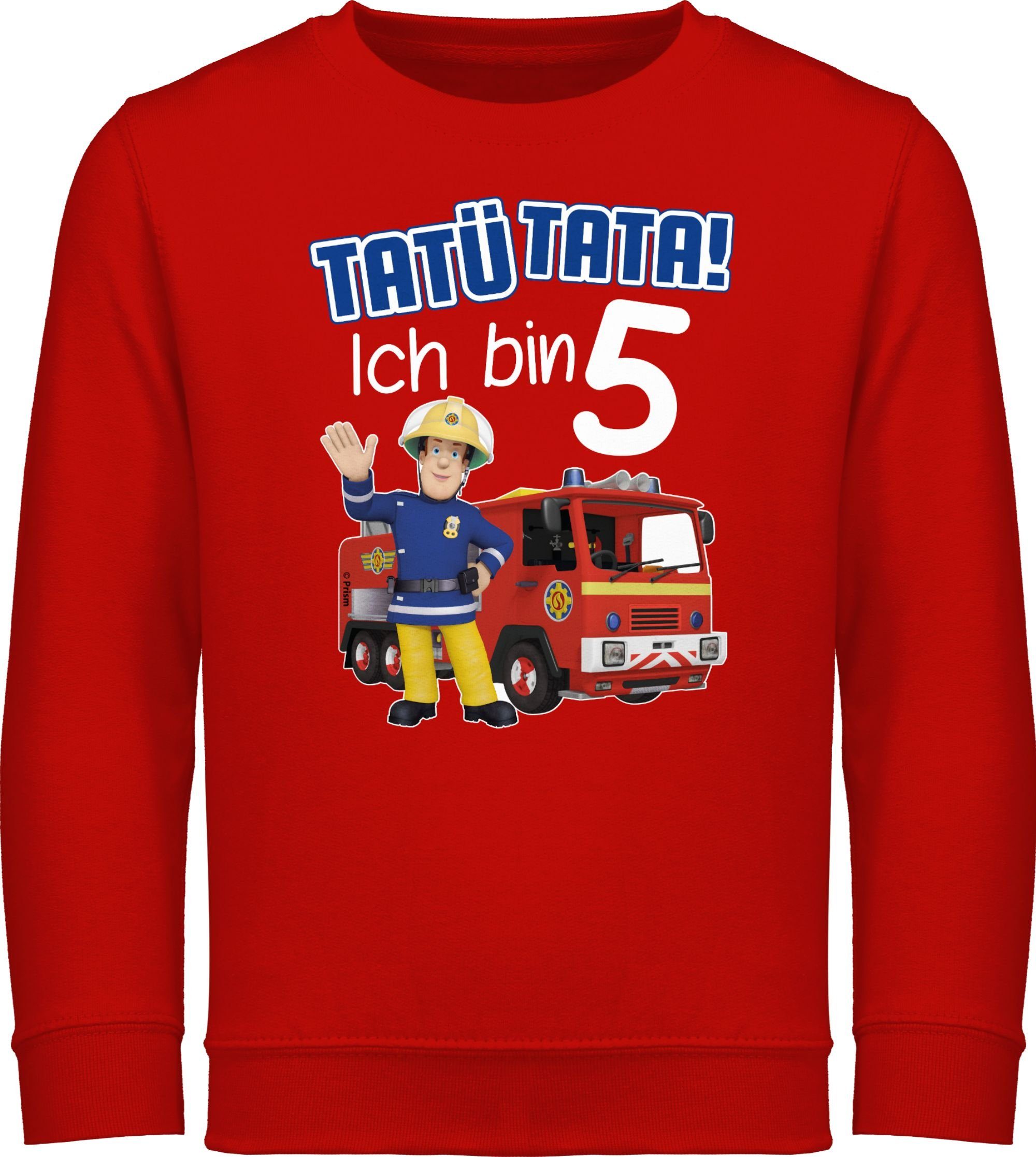 Sweatshirt Tatü Tata! Ich bin 5 - blau