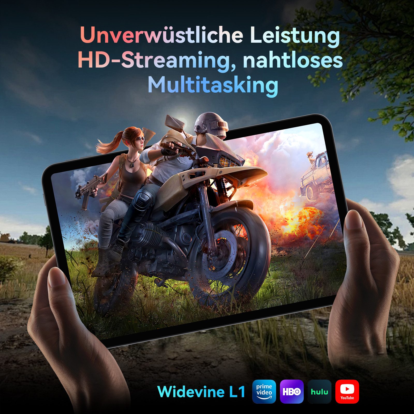 VekfulPC 13.4" Android 16 10000mAh mit Tastatur Maus Kopfhörer Stift Tablet (13.4", 256 GB, Android16, 120Hz, Octa-Core, FHD+IPS, Gemini AI, mit Zubehör/Kabel-H – Bild 4 von 5