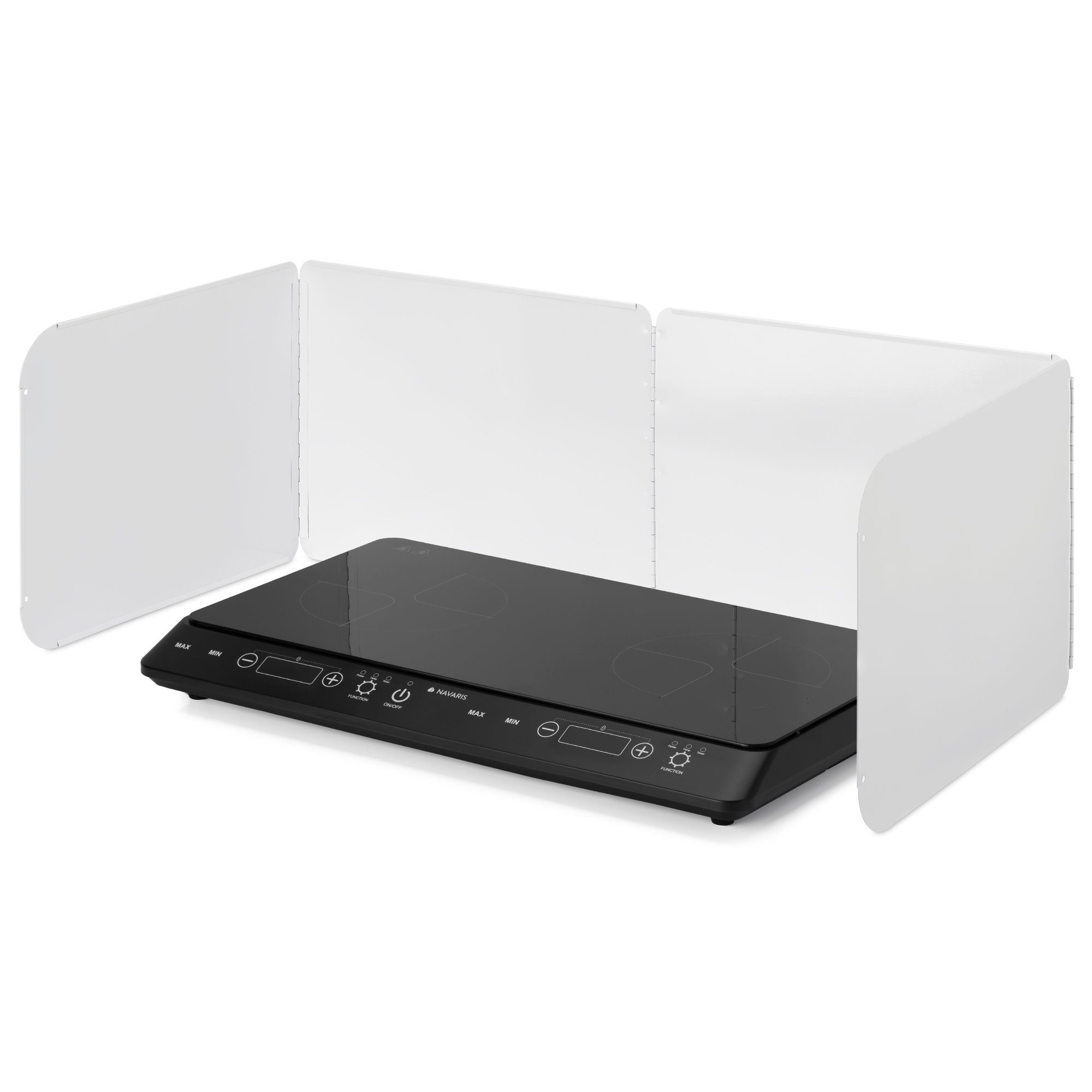 Navaris Abtropfmatte Spritzschutz Küchenrückwand faltbar - 4 Seiten - für Rückwand Seiten