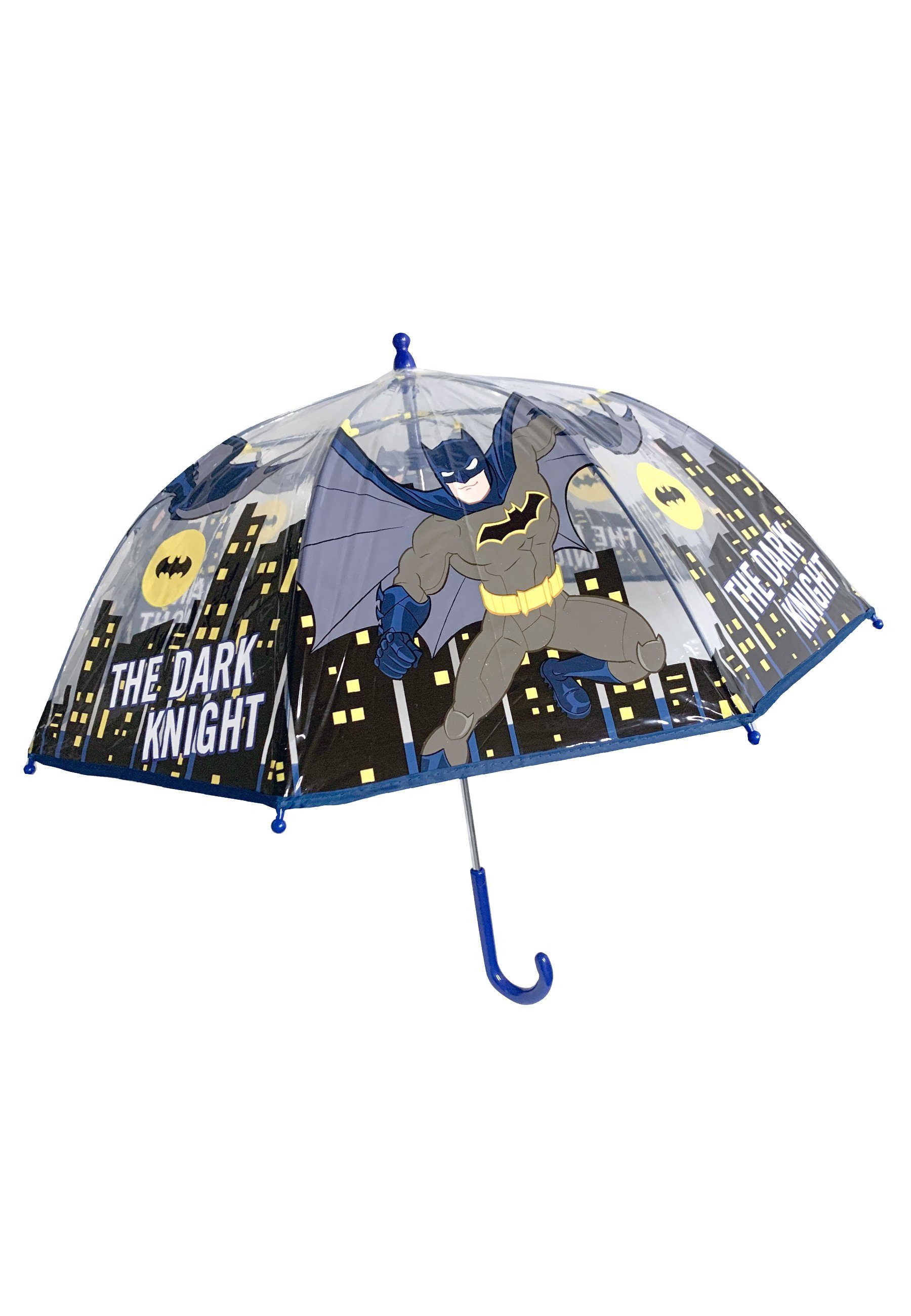 Batman Stockregenschirm Kinder Jungen Stock-Schirm Kuppelschirm