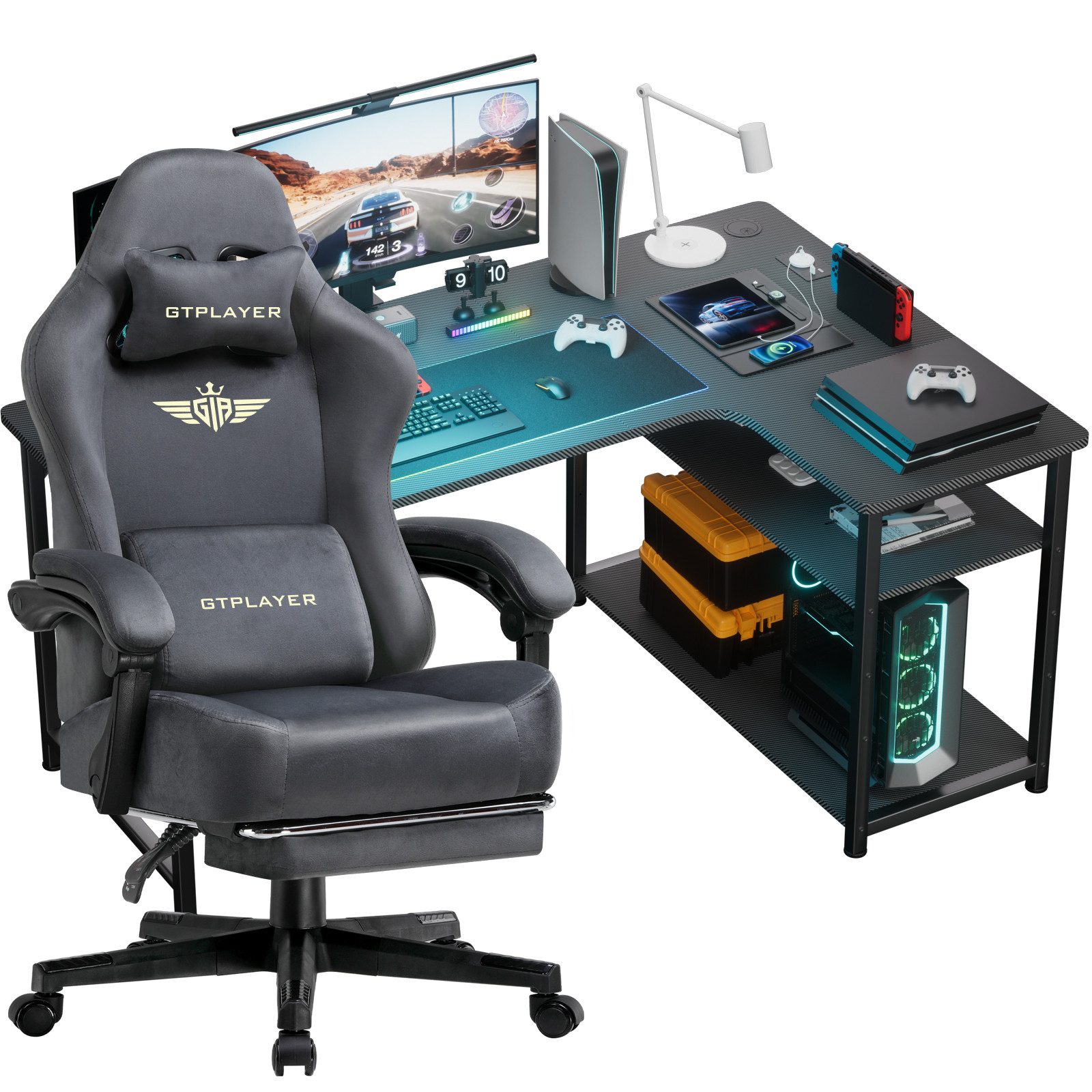 GTPLAYER Gamingtisch Gaming Tisch + Gaming günstig online kaufen