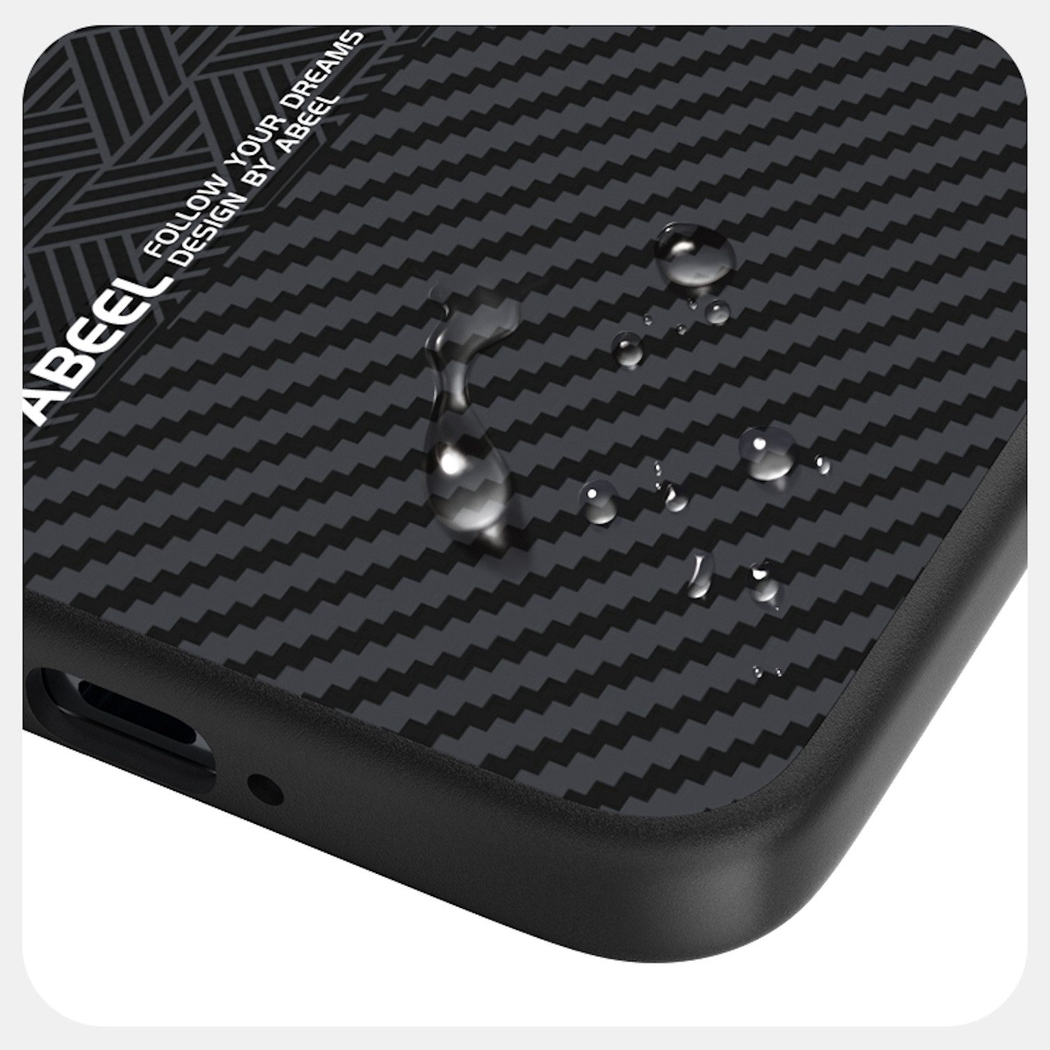 Wigento Smartphone-Hülle Für Honor Magic 7 MagSafe Design Micro Relief Schutz Hülle Schwarz, 6D-Mikrorelief, MagSafe-kompatibel, rutschfest