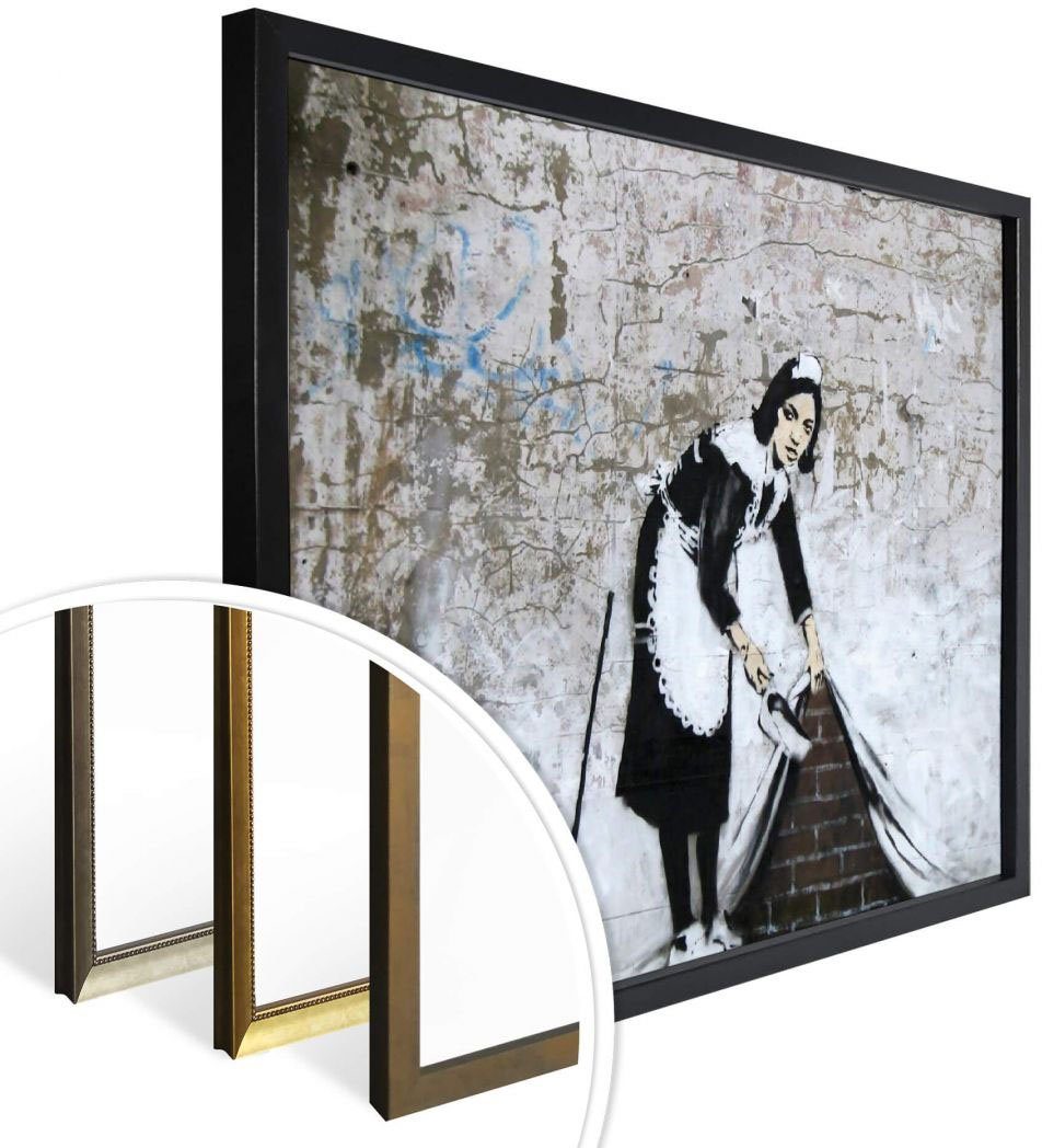 Wandposter Wandbild, Poster, London, in St), Menschen Maid Graffiti (1 Bilder Poster Wall-Art Bild,