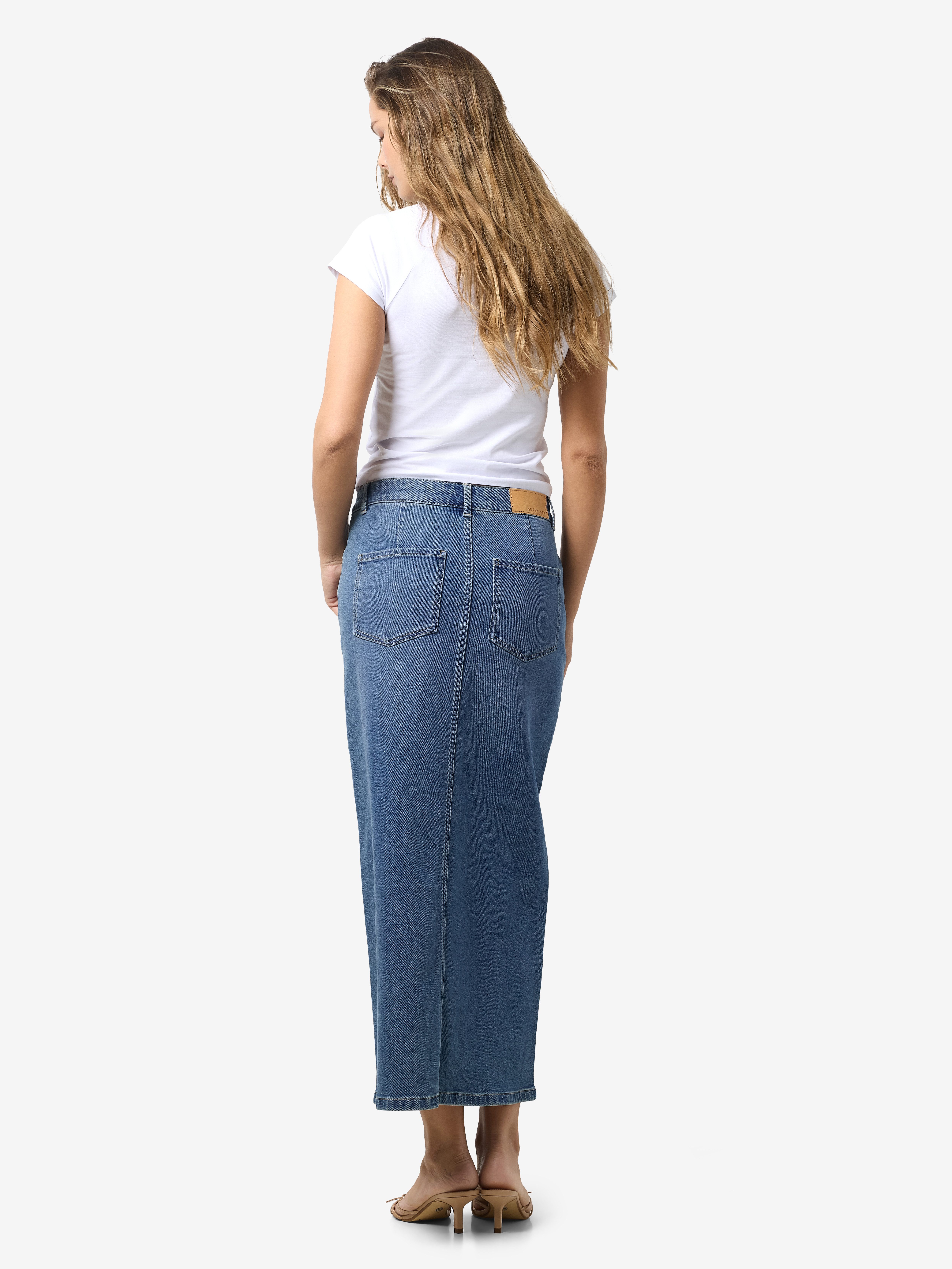 Noisy may Jeansrock NMKATH NW SLIT MIDI SKIRT VI477MB NOOS