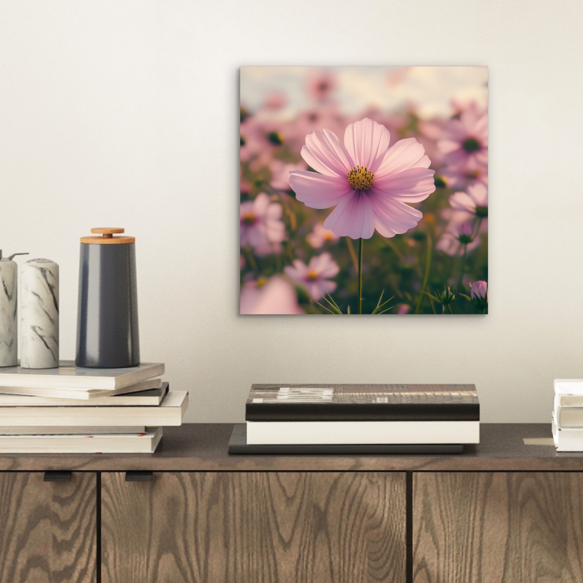 MuchoWow Metallbild Blumen - Lila - günstig online kaufen