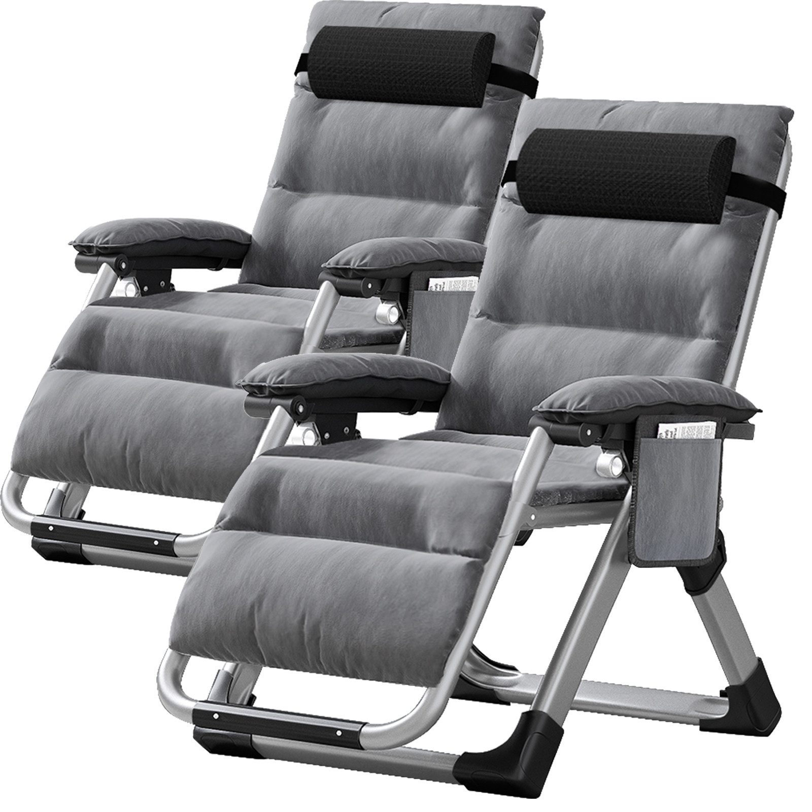 Meulbaty Klappstuhl 200KG Belastbar Klappbar Liegestuhl mit Auflage, Sitzen günstig online kaufen