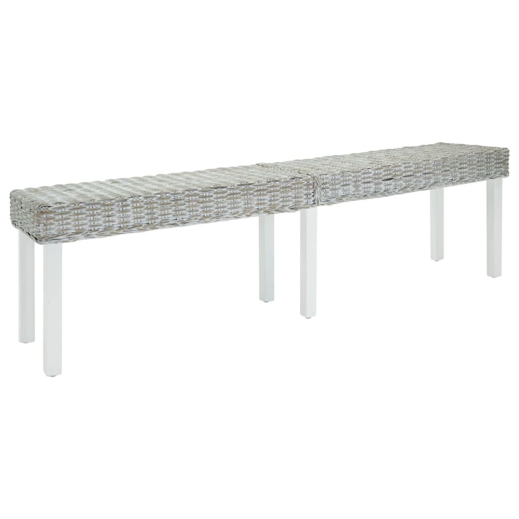 vidaXL Truhe Weiß Kissentruhe Auflagentruhe Truhe Kubu Rattan ...