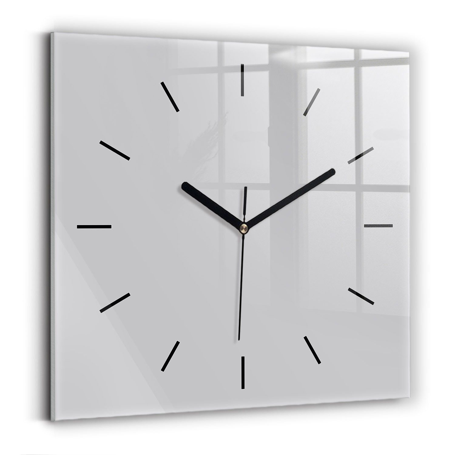 Tulup Wanduhr Glasuhr Modernistische Glaswanduhr 30x30cm günstig online kaufen