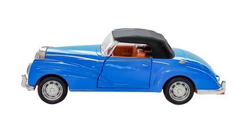 Welly Modellauto Retro Auto Modell mit Rückzug 1:38 Modellauto Metall 50 (Blau zu), Spielzeugauto