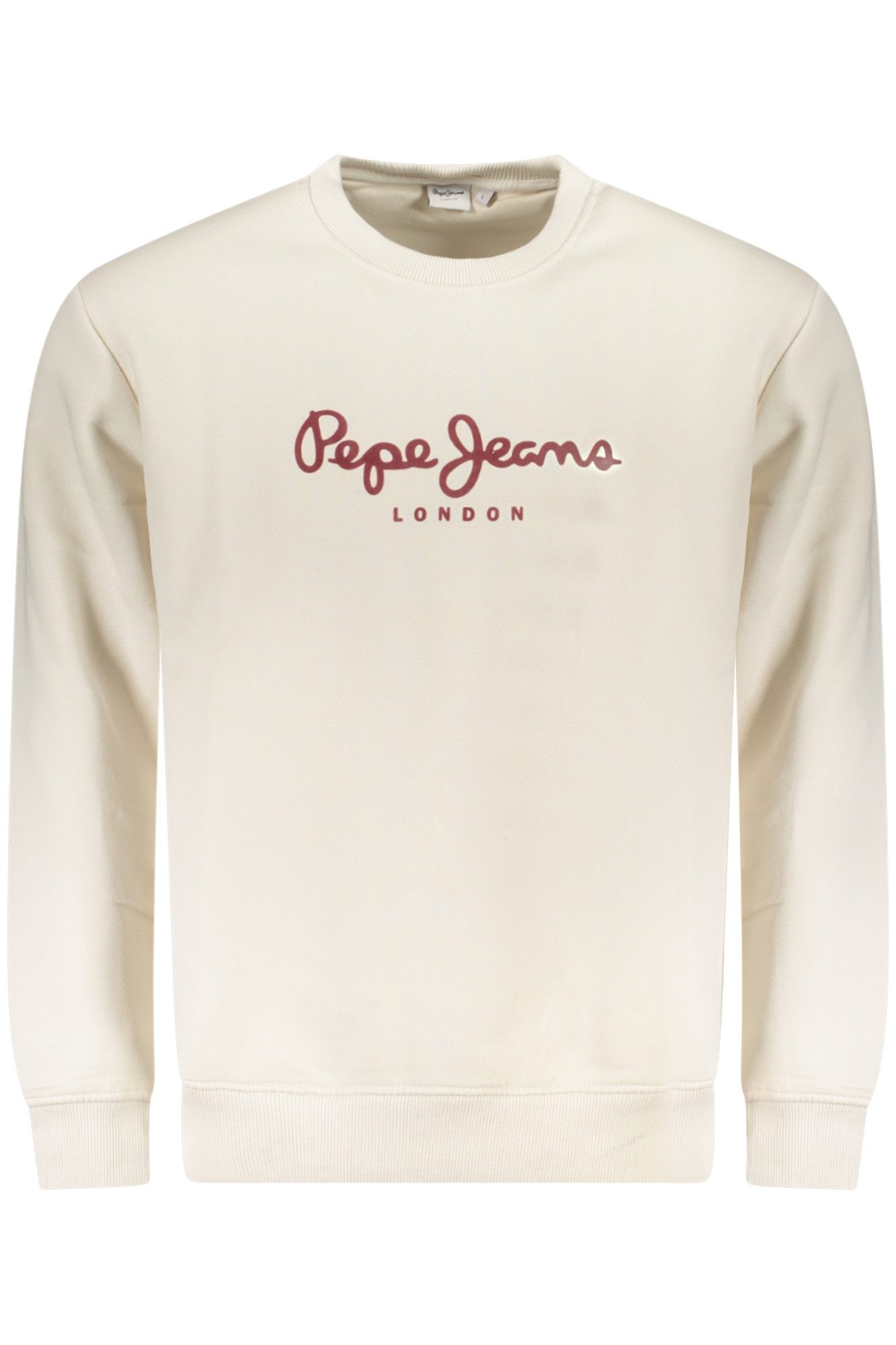 Pepe Jeans Sweatshirt Herren Pullover Weiß Langarm, Nachhaltige