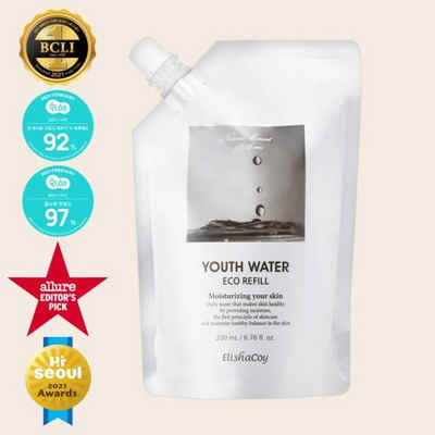 ElishaCoy Gesichtswasser ElishaCoy Youth Water Toner Refill 200 ml, mit 200 ml Inhalt