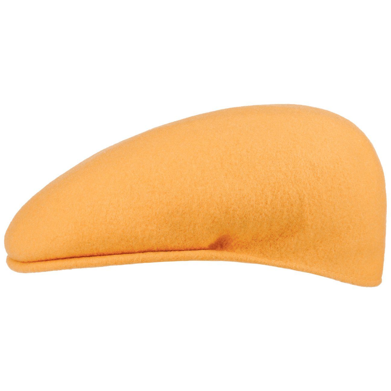 Kangol Flat Cap (1-St) Schiebermütze Schirm mit gelb
