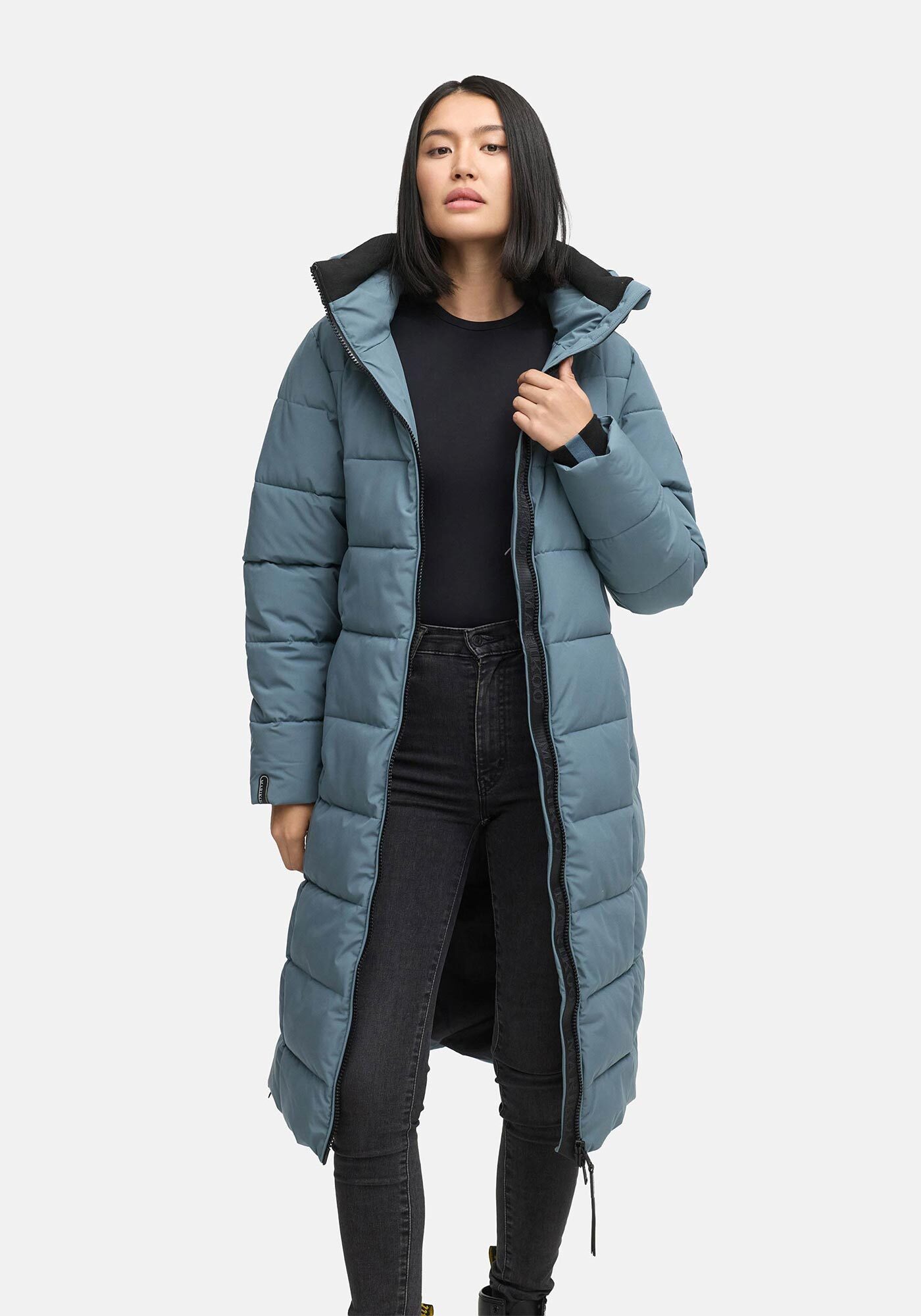 Marikoo Winterjacke Lanitaa Steppmantel mit abnehmbarer Kapuze