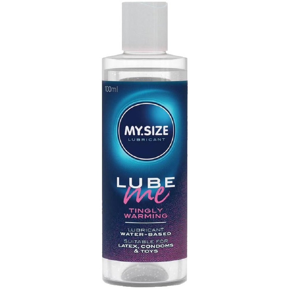 MY.SIZE Gleitgel «Lube Me» Tingly Warming, Flasche mit 100ml, 1-tlg., prickelndes Gleitgel mit Wärme-Effekt