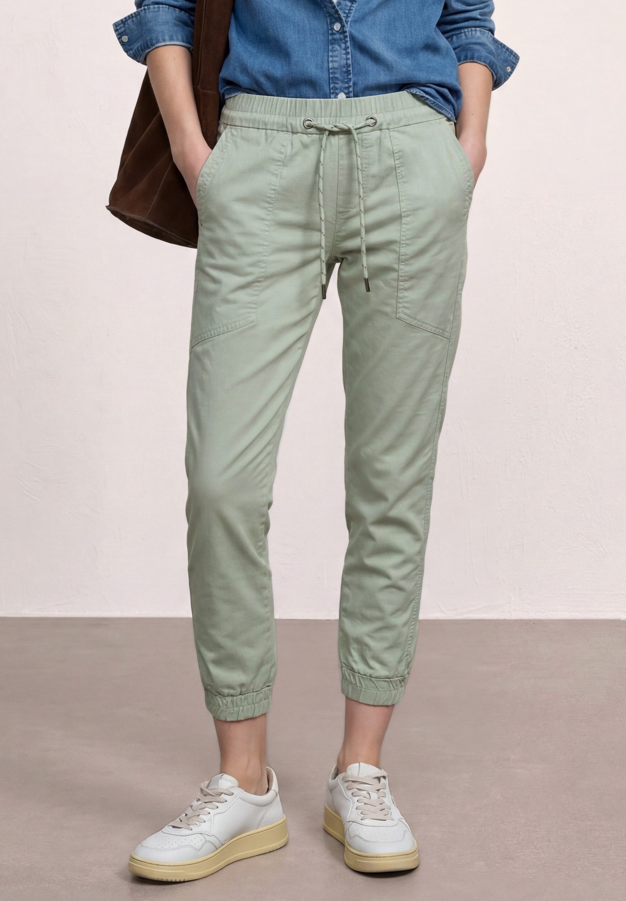 STREET ONE Jogger Pants aus Baumwolle mit Stretchanteil