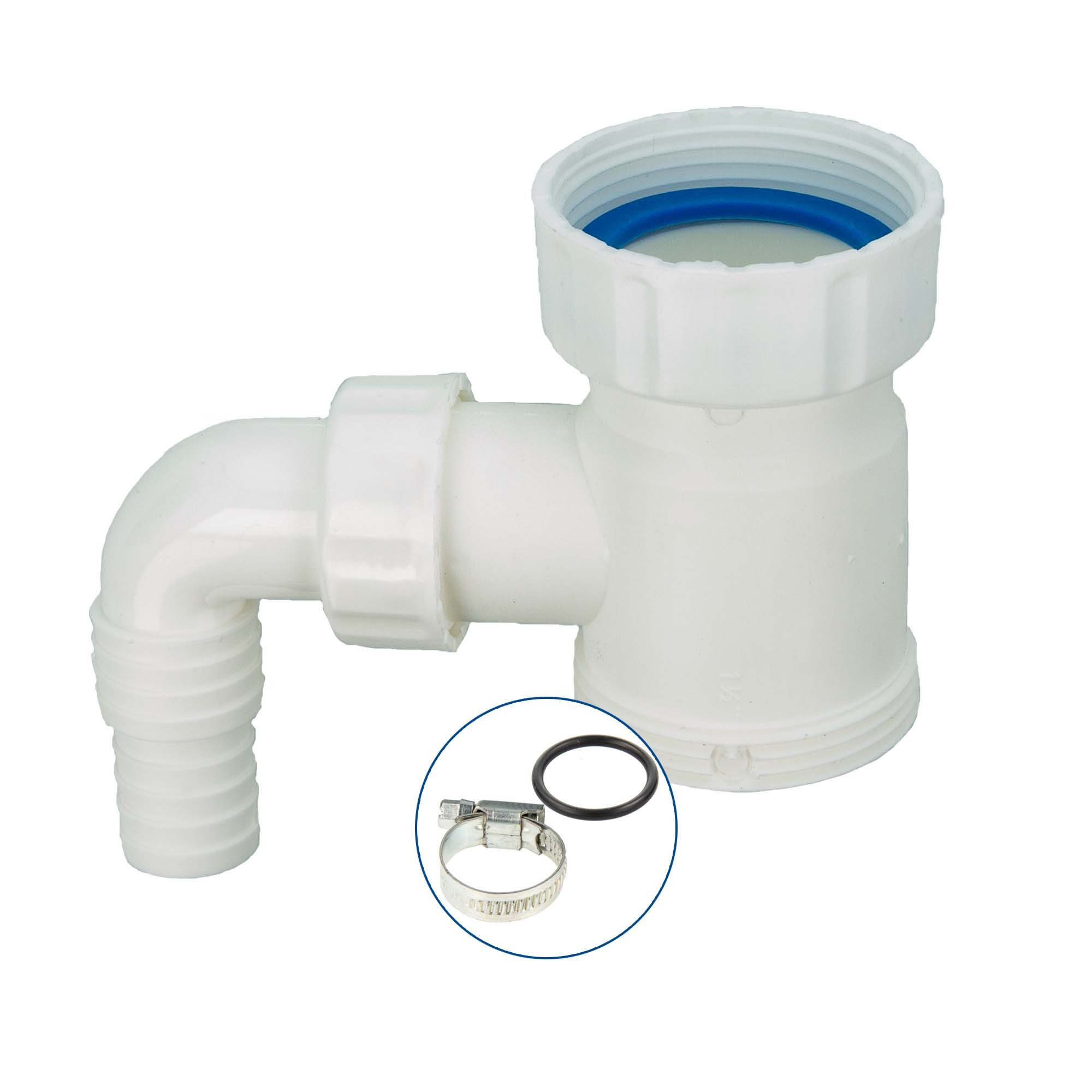 tecuro Siphon Anschlusszwischenstück 1 1/2 Zoll für Spülensiphon