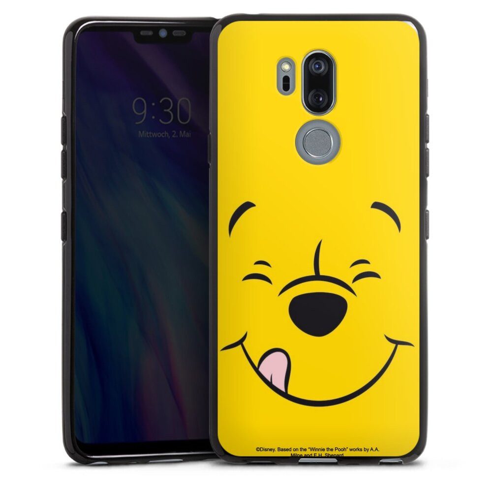 DeinDesign Handyhülle Winnie Puuh Offizielles Lizenzprodukt Disney Puuh Closeup, LG G7 ThinQ Silikon Hülle Bumper Case Handy Schutzhülle