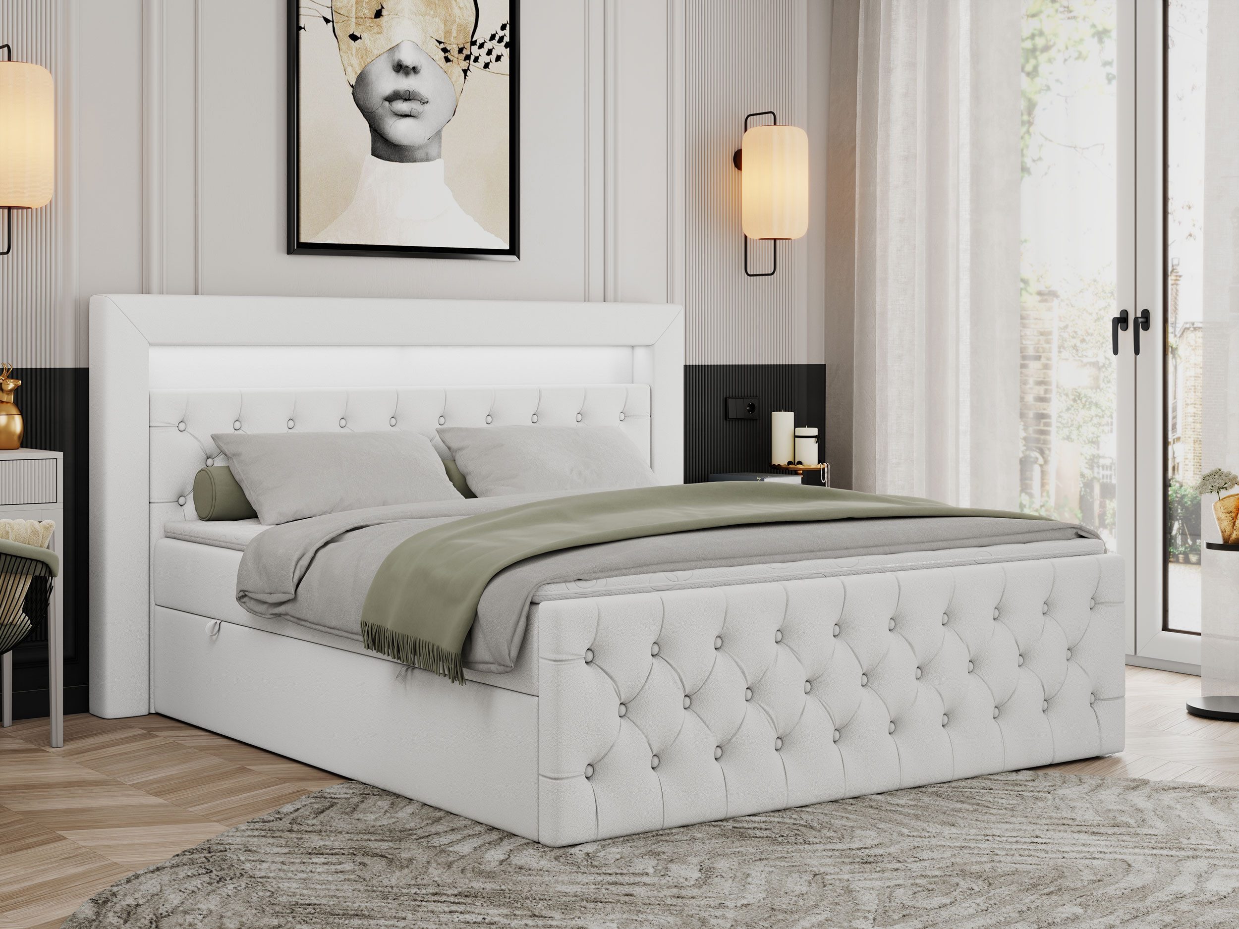 MKS MÖBEL Boxspringbett GOLD9 (Set, Packung, günstig online kaufen
