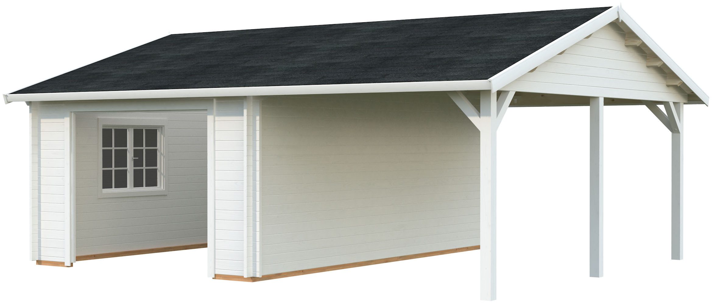Palmako Garage Roger, ohne Tor, BxTxH: 706x619x316 cm